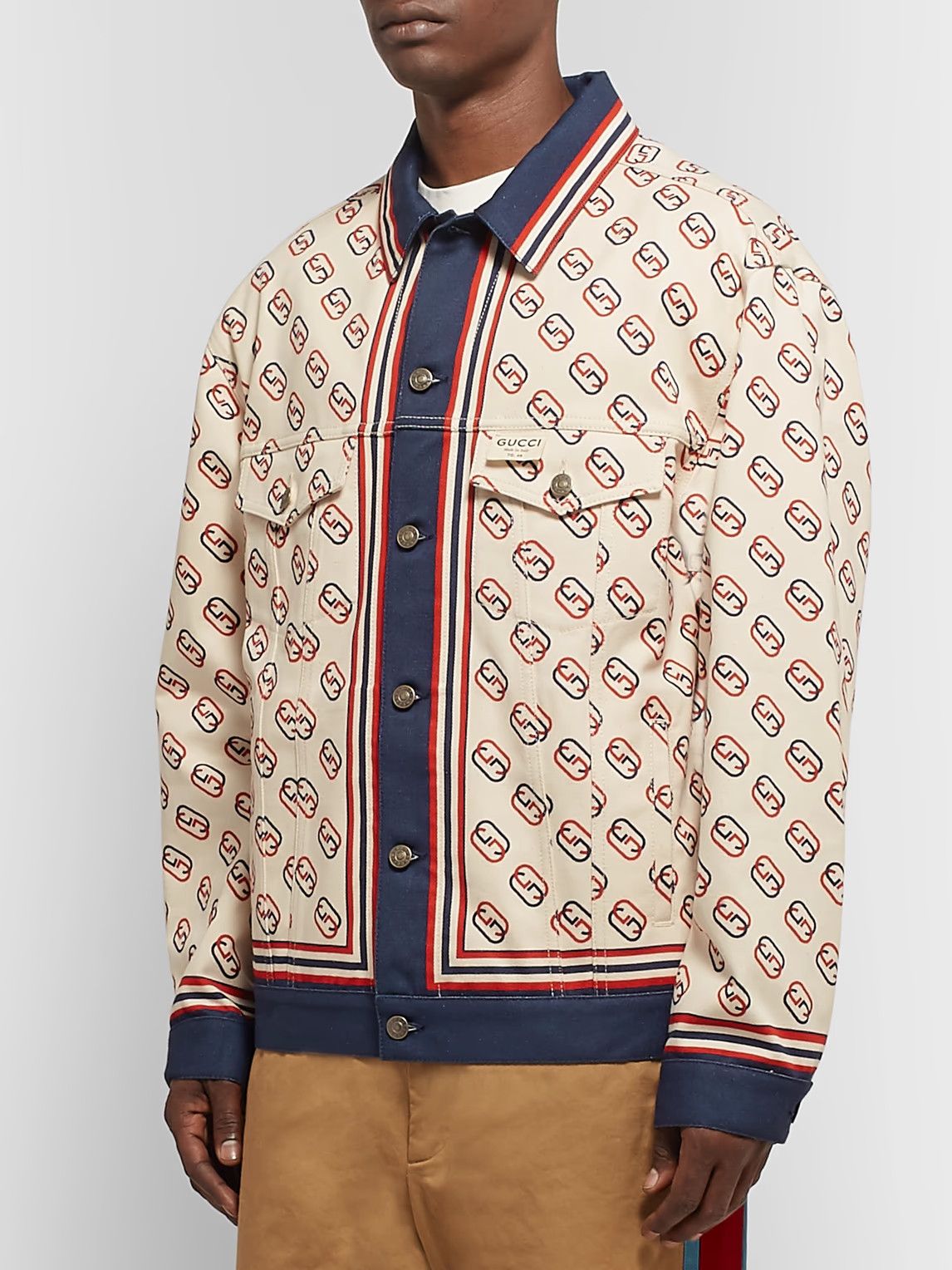 Gucci o1glo1t0923 Jackets in Ivory Red Size US M / EU 48-50 / 2 - 4 Thumbnail