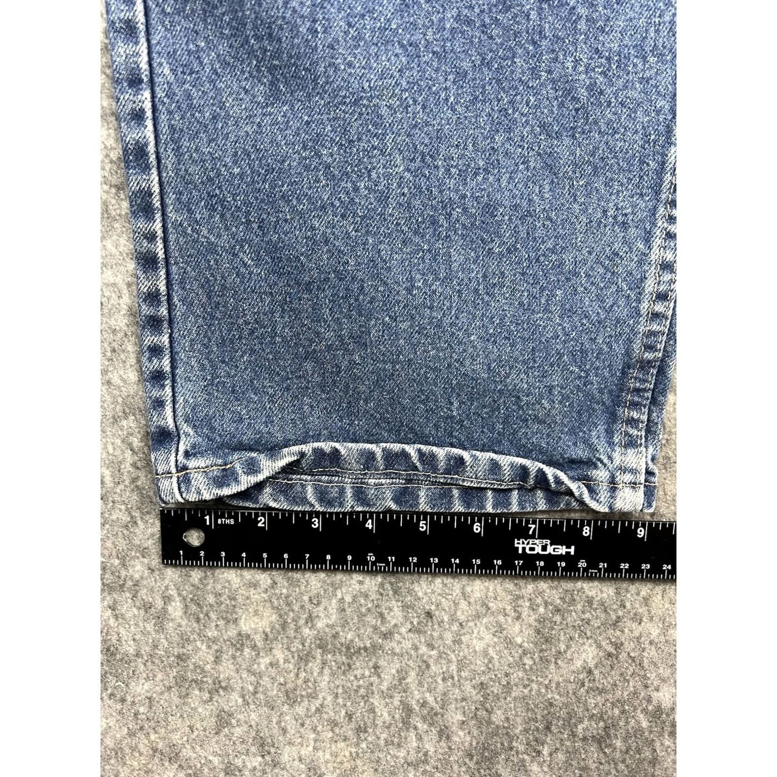 Vintage Bulwark Jeans Mens Pant Blue 42x38 ARC Rating 20.7 ATPV Protective Apparel Med Wash Bulwark Men Jeans Pants Blue 42x38 FR Safety Workwear Size US 42 / EU 58 - 6 Thumbnail