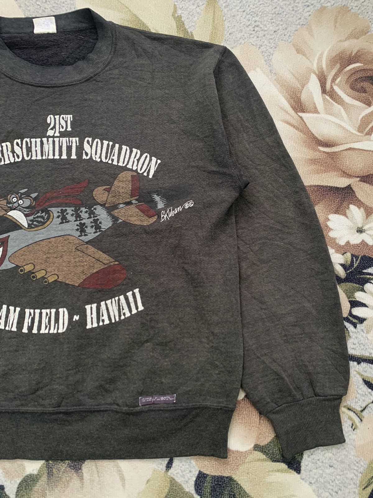 CCP (Crazy Character Print) Vtg Crazy Shirt Sweatshirt 21st Mouserschmitt Squadron Size US S / EU 44-46 / 1 - 4 Thumbnail