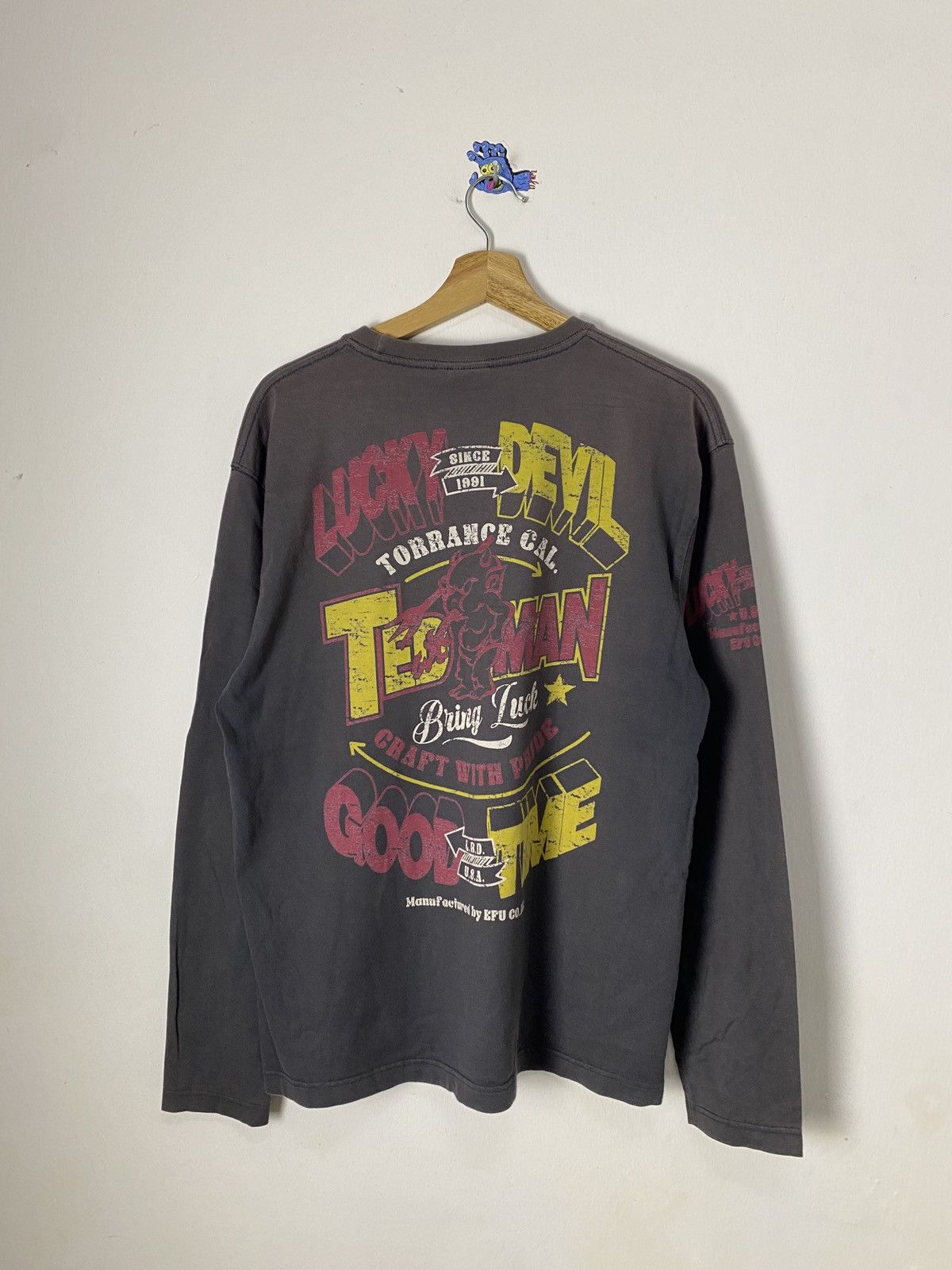 Japanese Brand × Tedman × Toyo Enterprises Vintage Faded Tedman Company Devil Tee Size US L / EU 52-54 / 3 - 1 Thumbnail