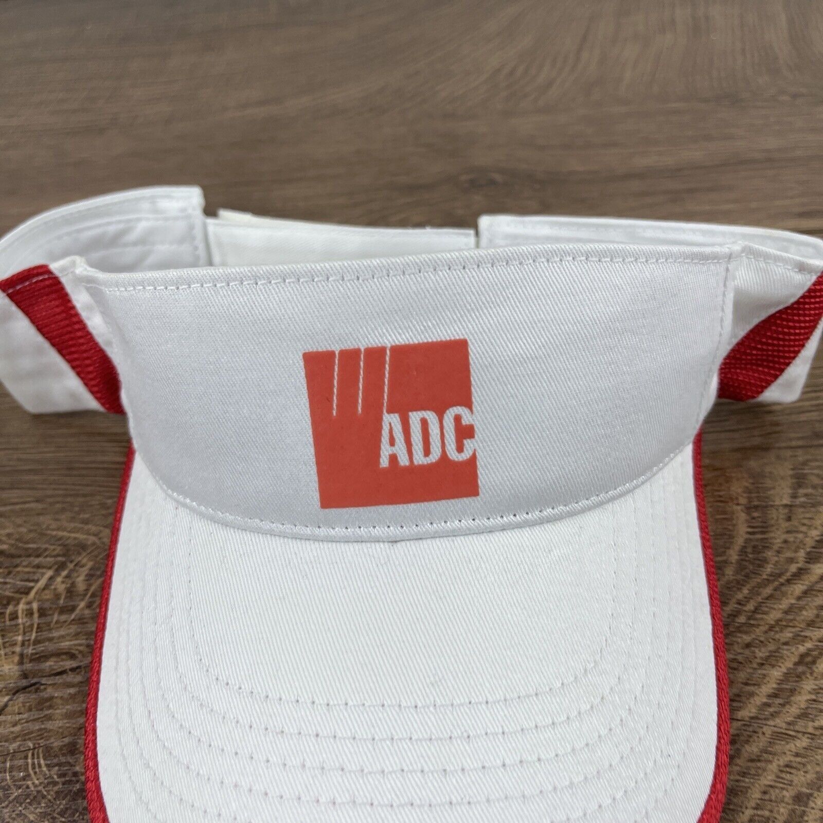 Other ADC Visor Cap White Adjustable Hat Adult Size Hat White Cap Size ONE SIZE - 6 Thumbnail