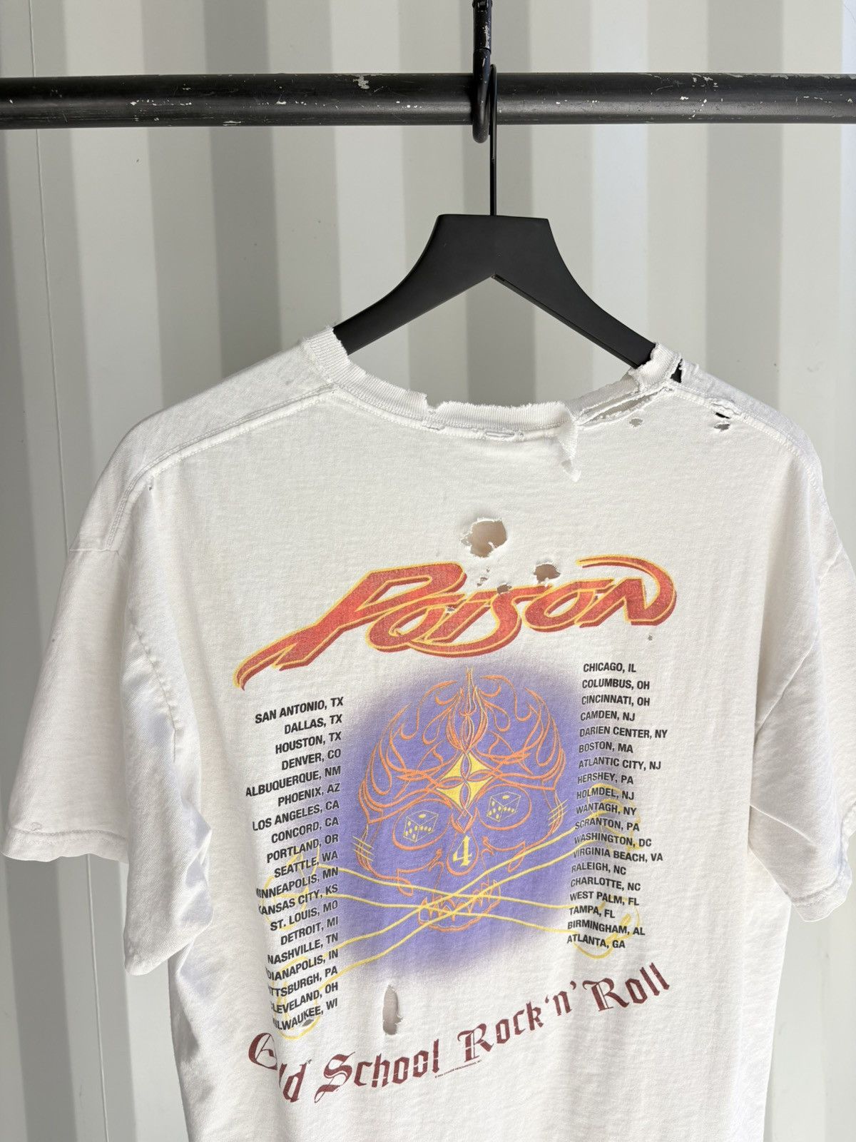 Band Tees Vintage Poison Shirt Faded Thrashed Distressed Grunge Band Size US L / EU 52-54 / 3 - 4 Thumbnail