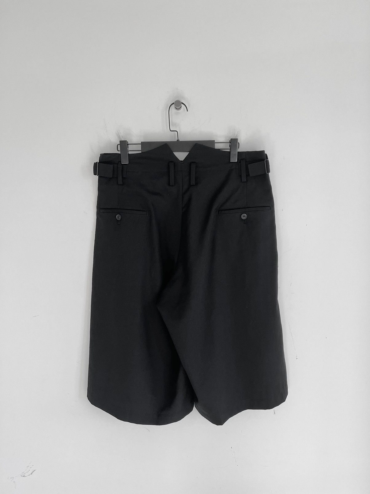 Yohji Yamamoto Yohji Yamamoto Pour Homme - W/Gabardine 1-Tuck Wide Shorts Size US 30 / EU 46 - 5 Thumbnail
