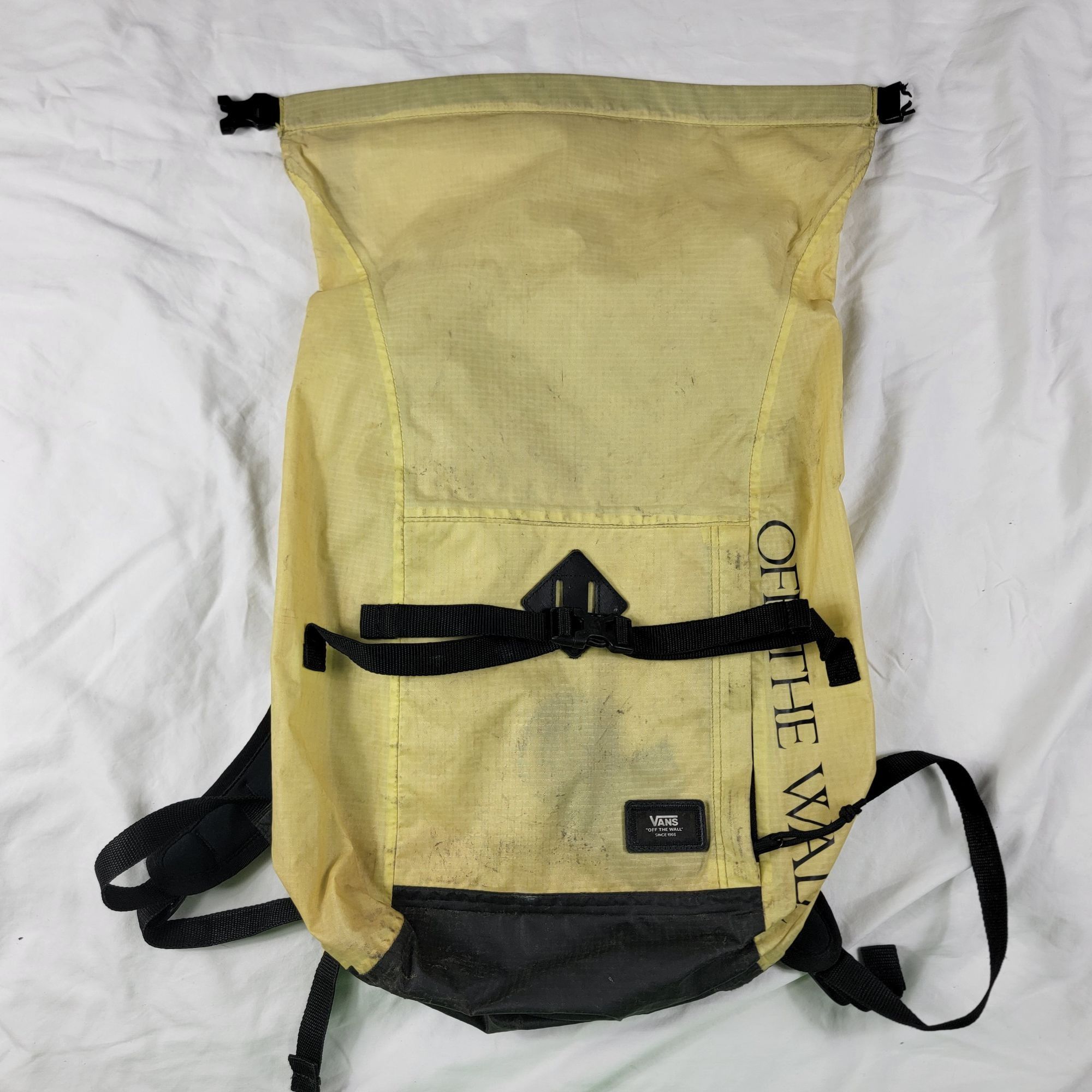 Vans Vans Yellow Roll Top Backpack Hiking Camping Trails Outdoors Size ONE SIZE - 1 Thumbnail