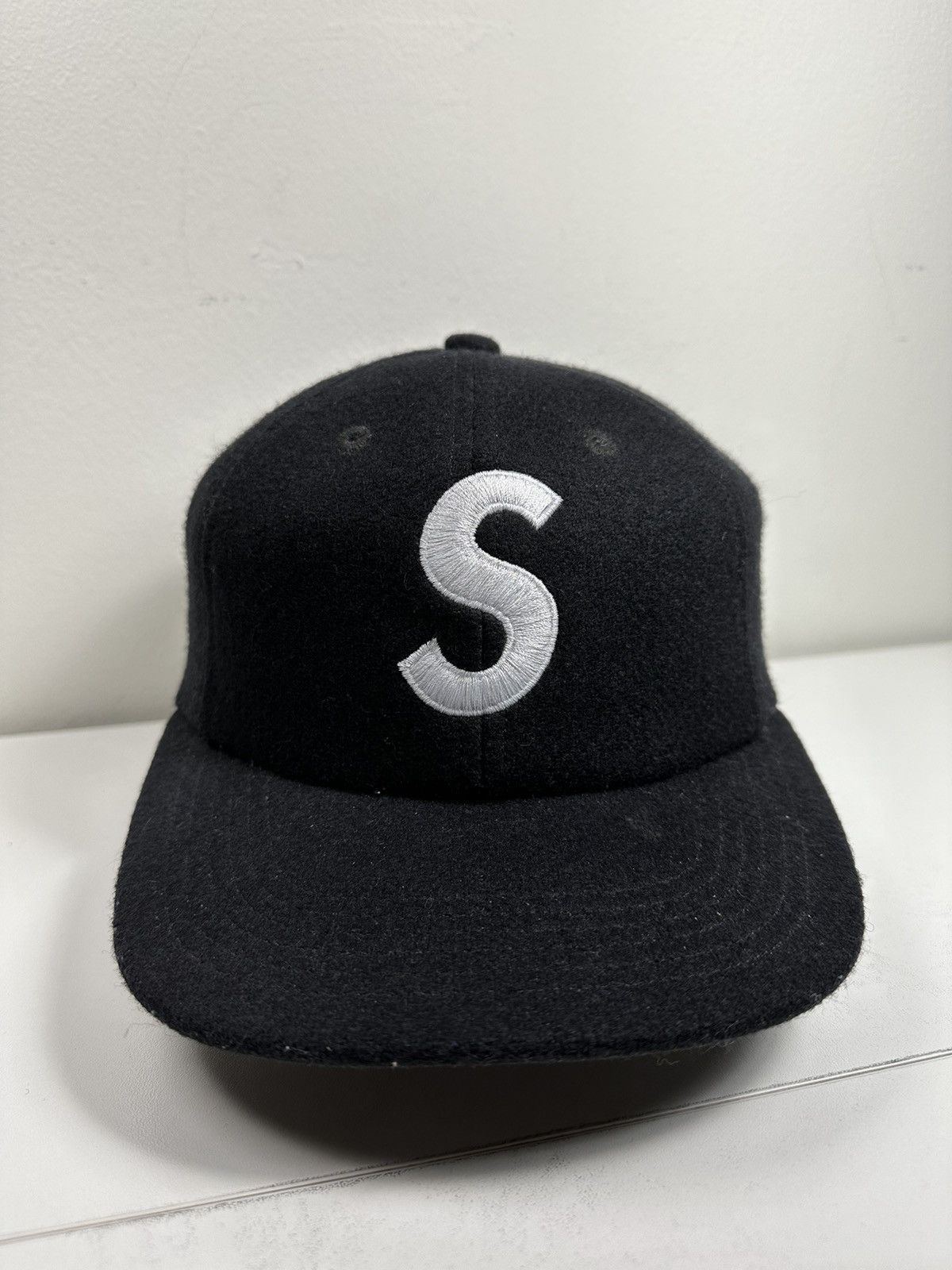 Supreme Wool S Logo Hat (FW15) Black - FW15 - US