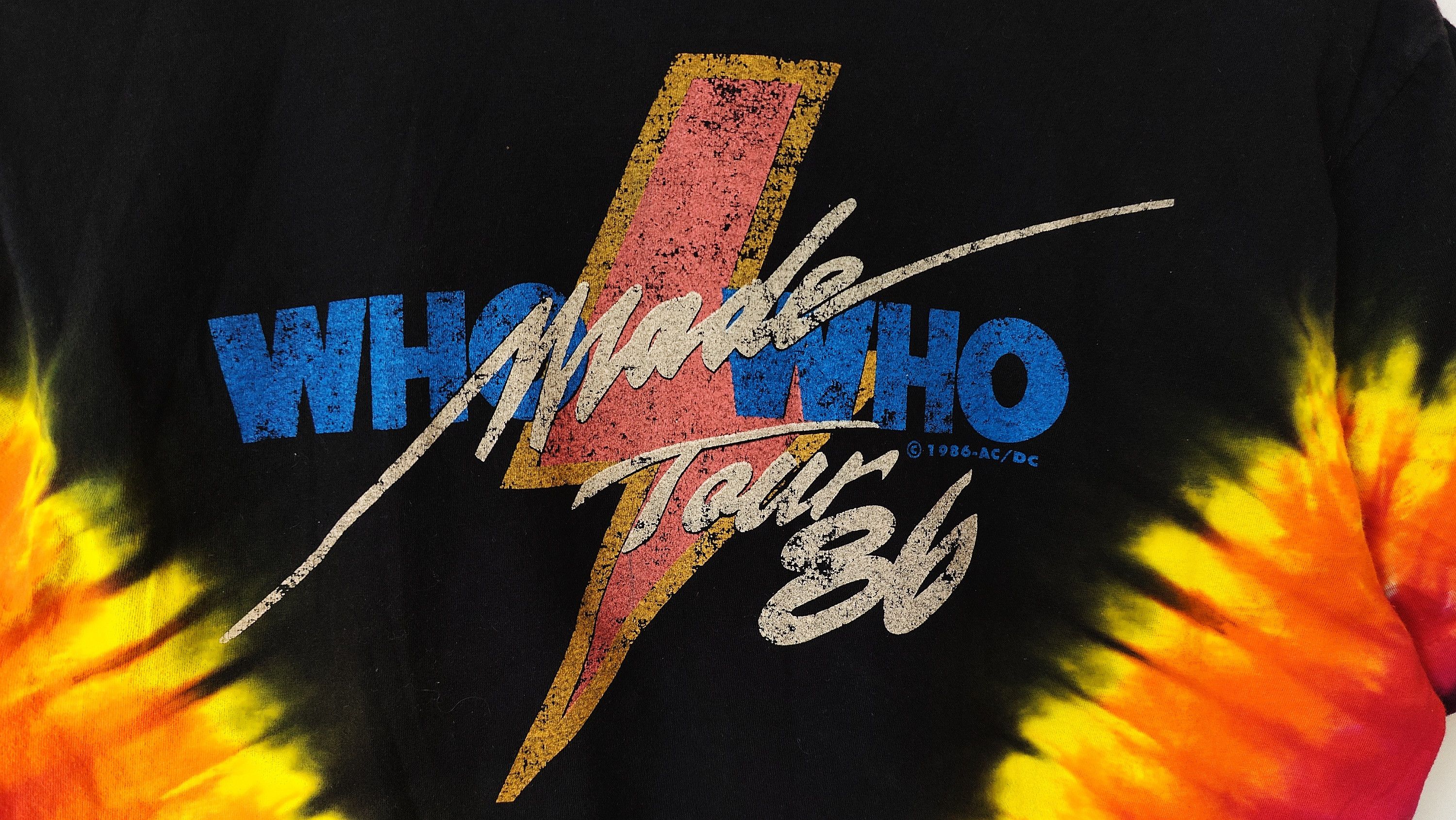 AC/DC AC DC Who Made Who 80s 90s Tour VTG Vintage Tshirt Size US L / EU 52-54 / 3 - 8 Thumbnail