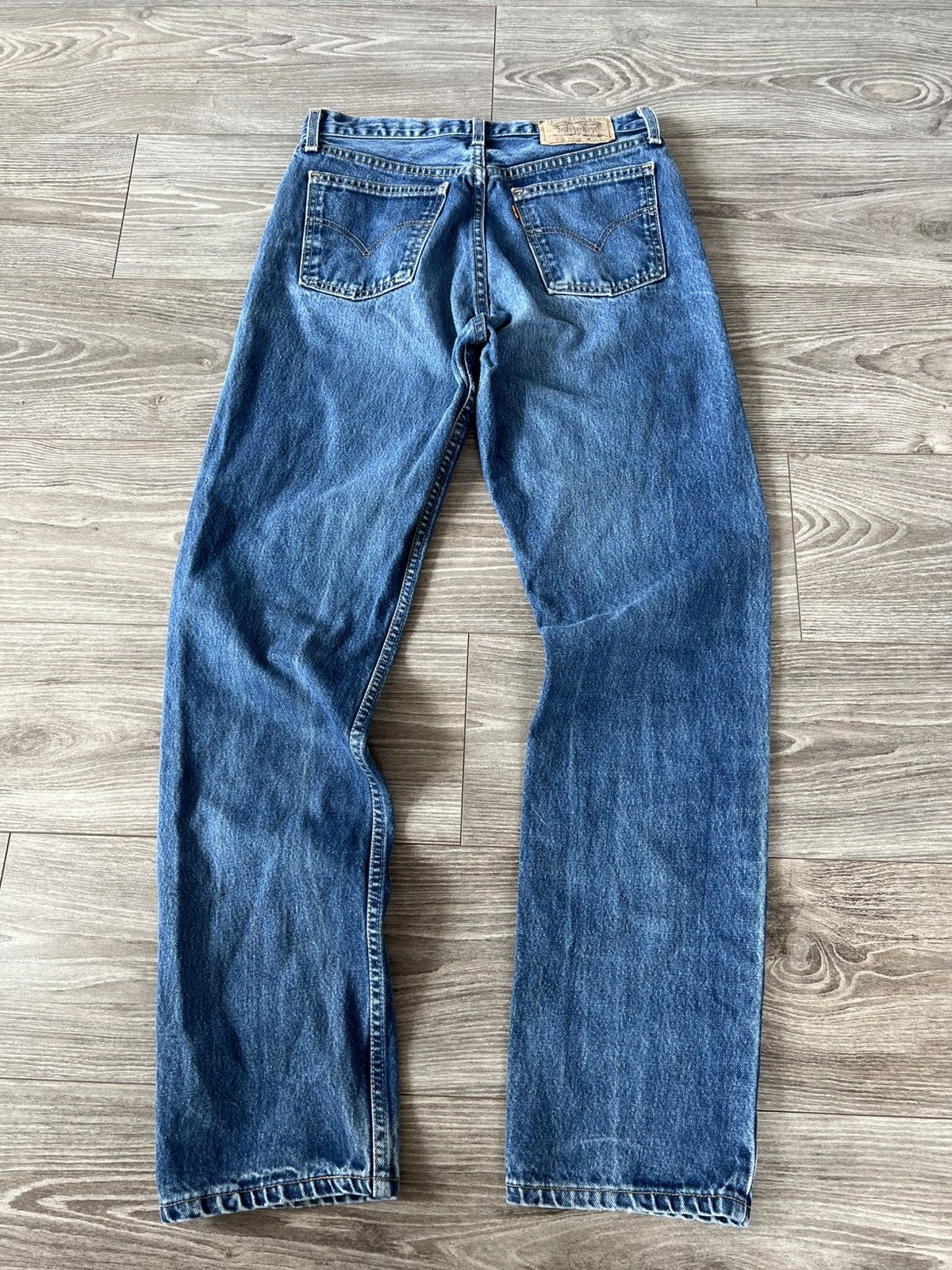 Levi's Vintage Levis Orange Tab Made in USA 90s Blue Denim Jeans Size US 32 / EU 48 - 4 Thumbnail