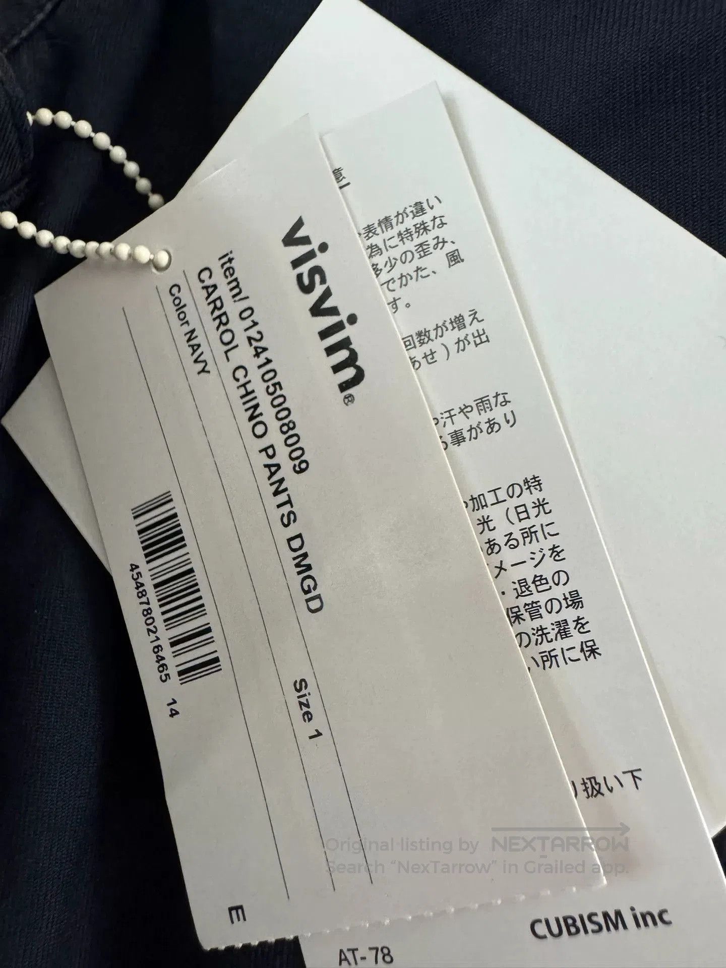 Visvim visvim carrol chino pants navy wash damaged. Size US 30 / EU 46 - 4 Thumbnail