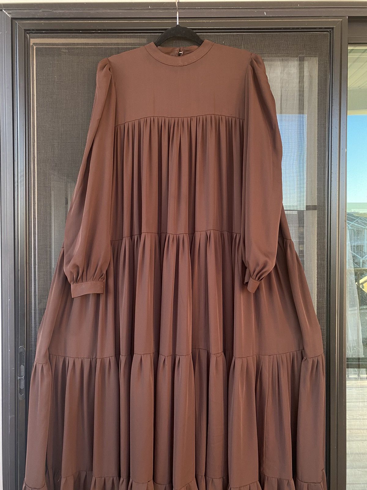 Other Womens Muslim Islamic Tiered Ruffles Abaya Maxi Big Dress Size XL / US 12-14 / IT 48-50 - 3 Thumbnail