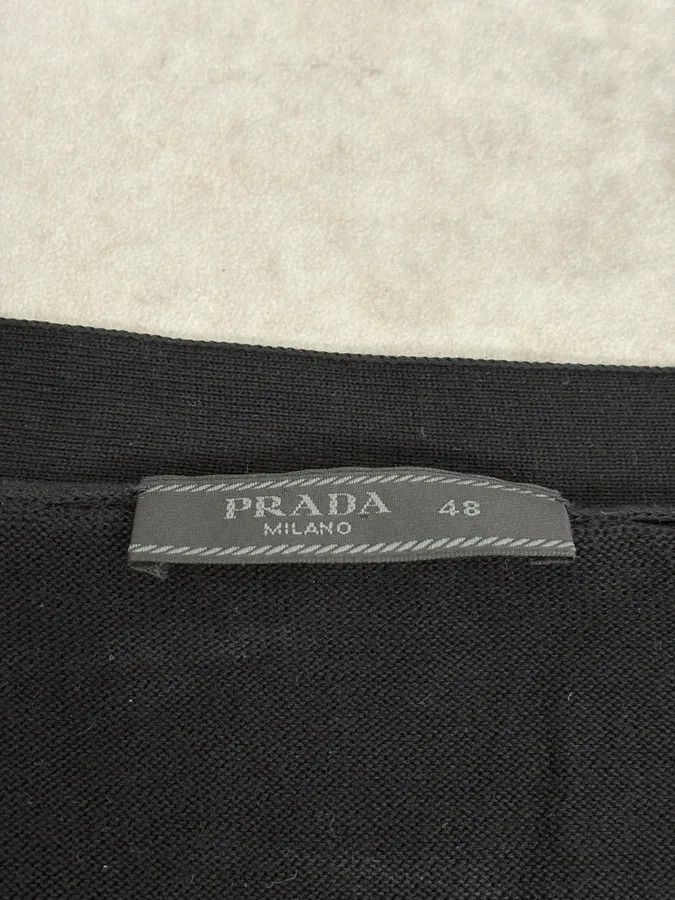 Prada SS2014 Prada Hybrid Black Minimalist Cardigan Size US XS / EU 42 / 0 - 10 Thumbnail