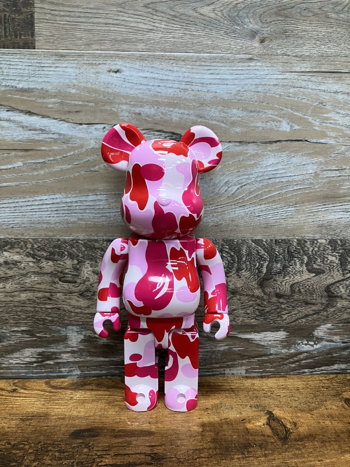 BAPE APC Pink Camo BearBrick