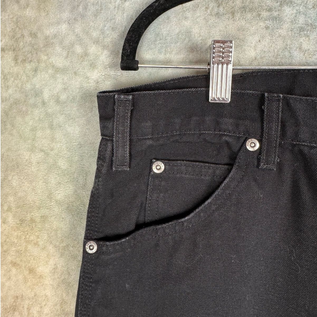 Dickies × Vintage VTG 90s Dickies Carpenter Work Pants Sz 38x29 Black Size US 38 / EU 54 - 9 Thumbnail