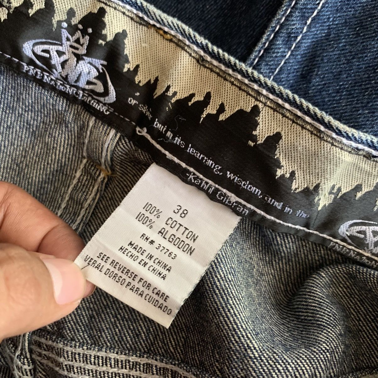 Japanese Brand PNB Nation Clothing - Kahlil Gibran Carpenter Denim Pants Size US 38 / EU 54 - 8 Thumbnail