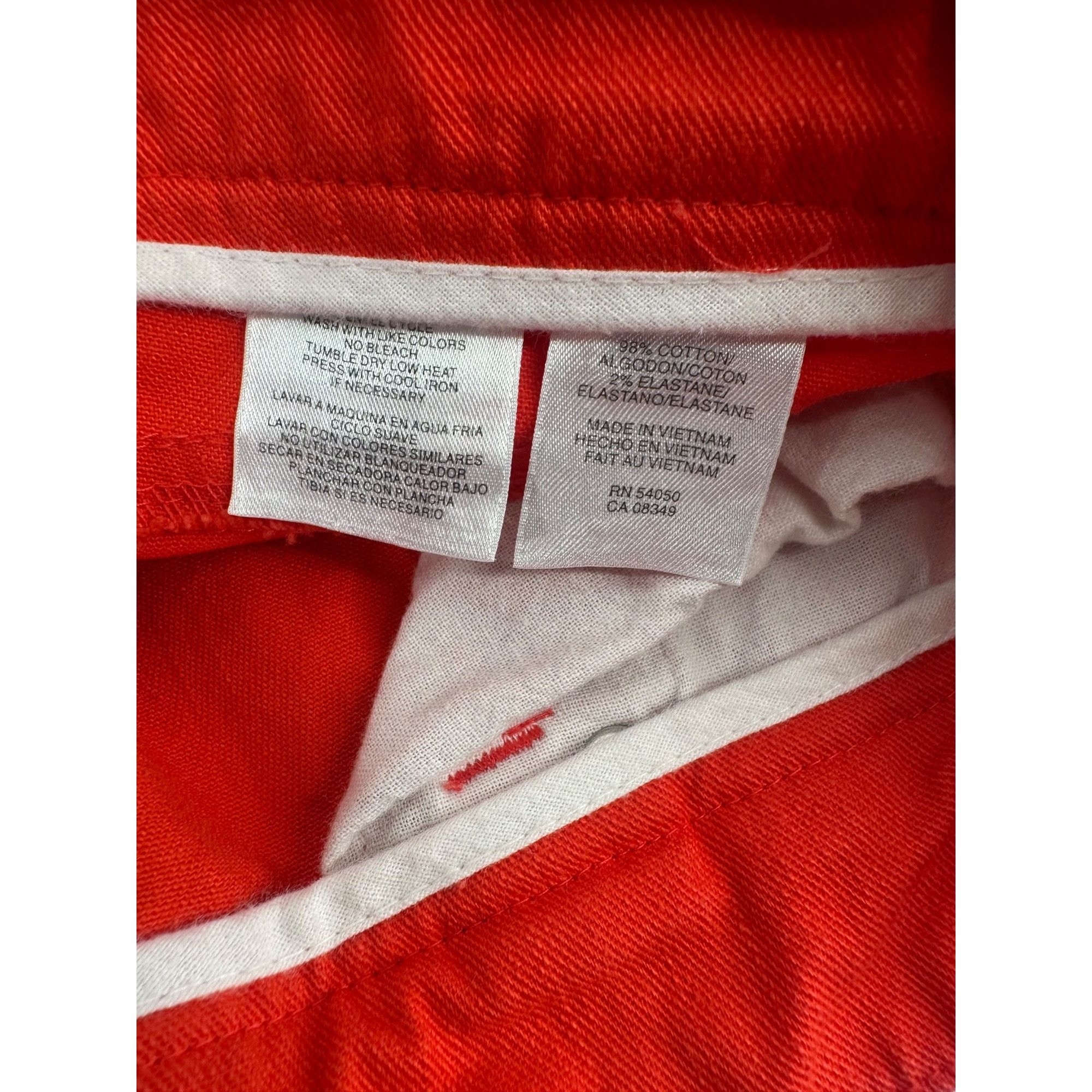 Jones New York Jones New York Mini Skirt - Orange Denim - Size 16 Size 38" / US 16 / IT 52 - 5 Thumbnail