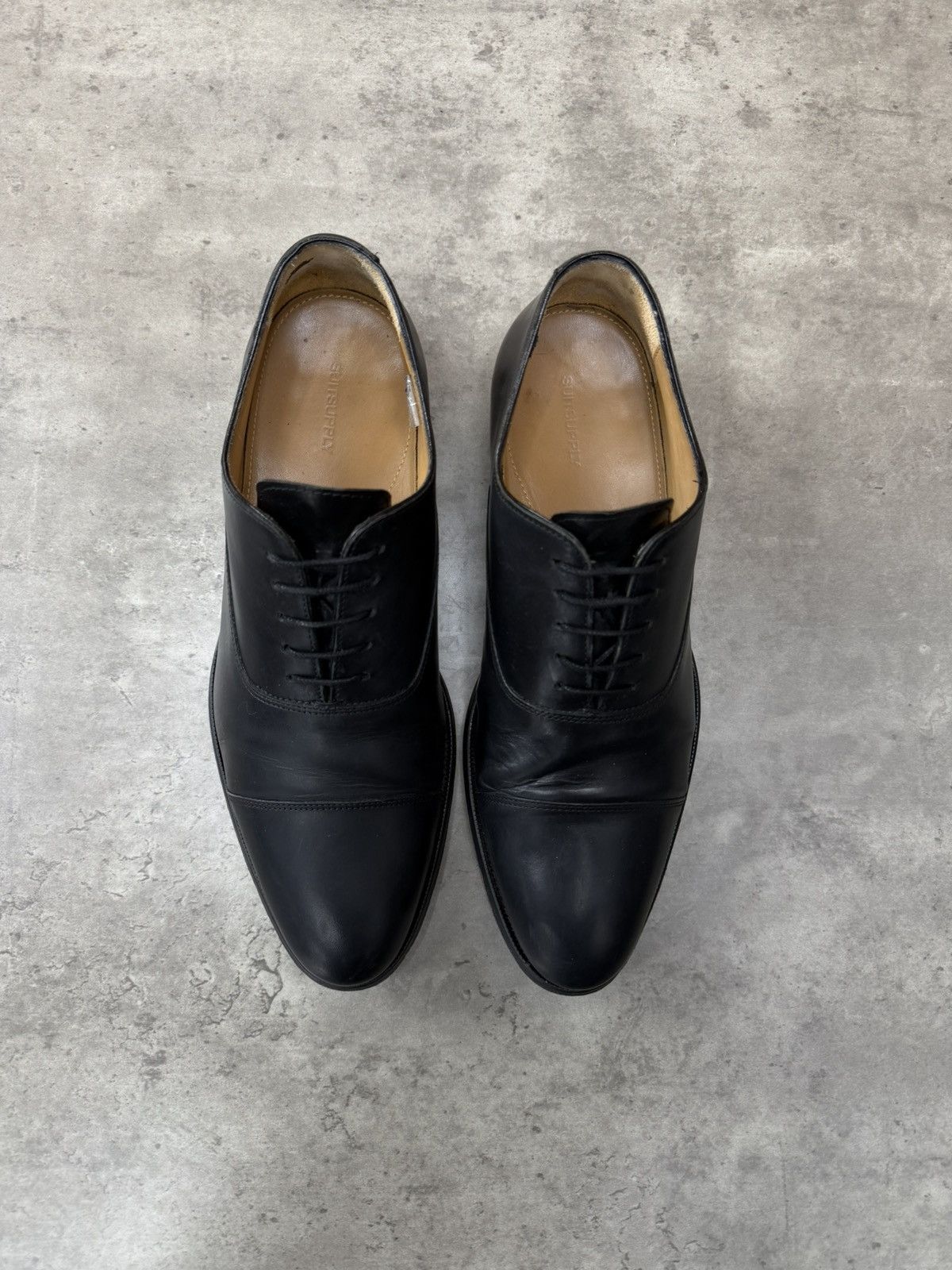 Suitsupply SuitSupply Black Cap Toe Oxford Shoes Leather Size 42 1/2 Size US 9.5 / EU 42-43 - 2 Thumbnail