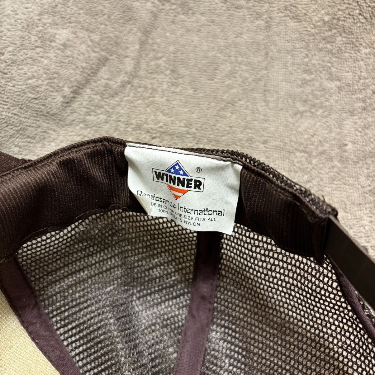 Vintage Vintage Brown Mesh Trucker Hat SnapBack Elliott Equipment Size ONE SIZE - 9 Thumbnail