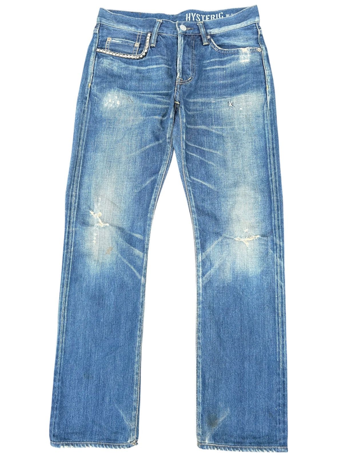Kapital Vintage Hysteric Glamour Selvedge Distressed Denim Jeans Size US 31 - 1 Thumbnail