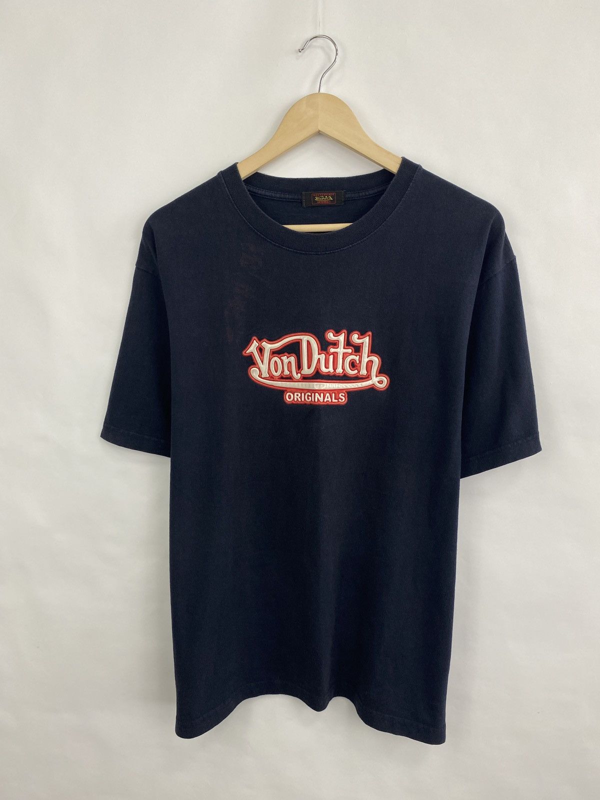 Vintage × Von Dutch 🇺🇸 Vintage 90s Von Dutch Big Logo T-Shirt Rare Retro Hype Y2K Size US L / EU 52-54 / 3 - 3 Thumbnail