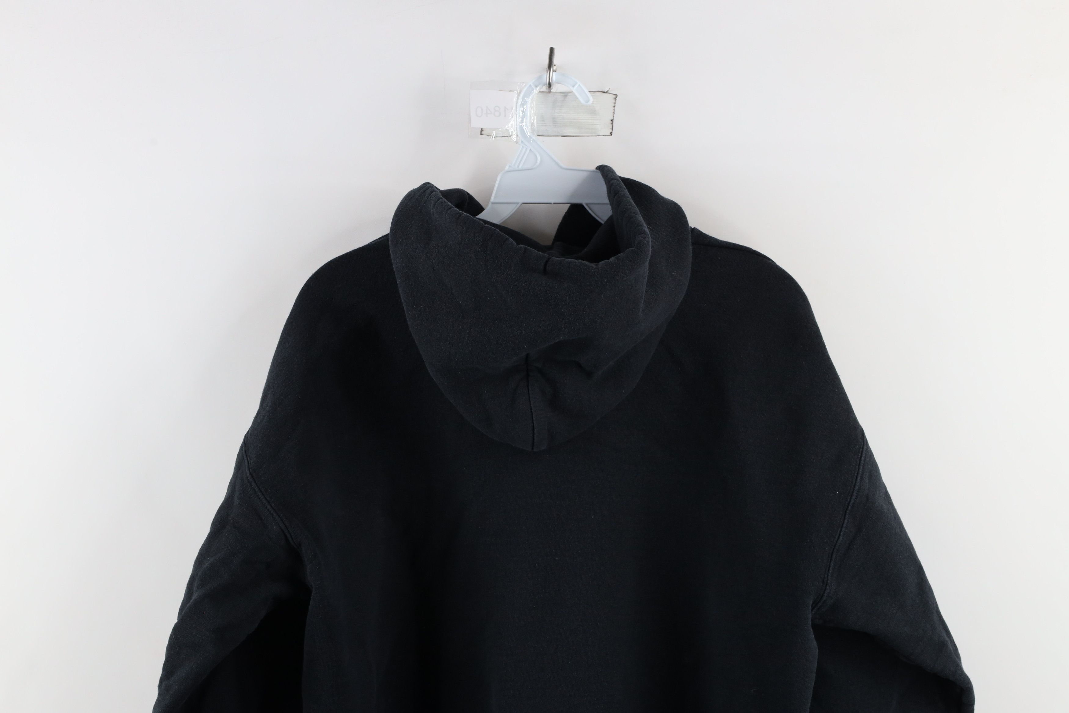 Vintage Vintage 90s Streetwear Heavyweight Hoodie Sweatshirt Black Size US M / EU 48-50 / 2 - 8 Thumbnail