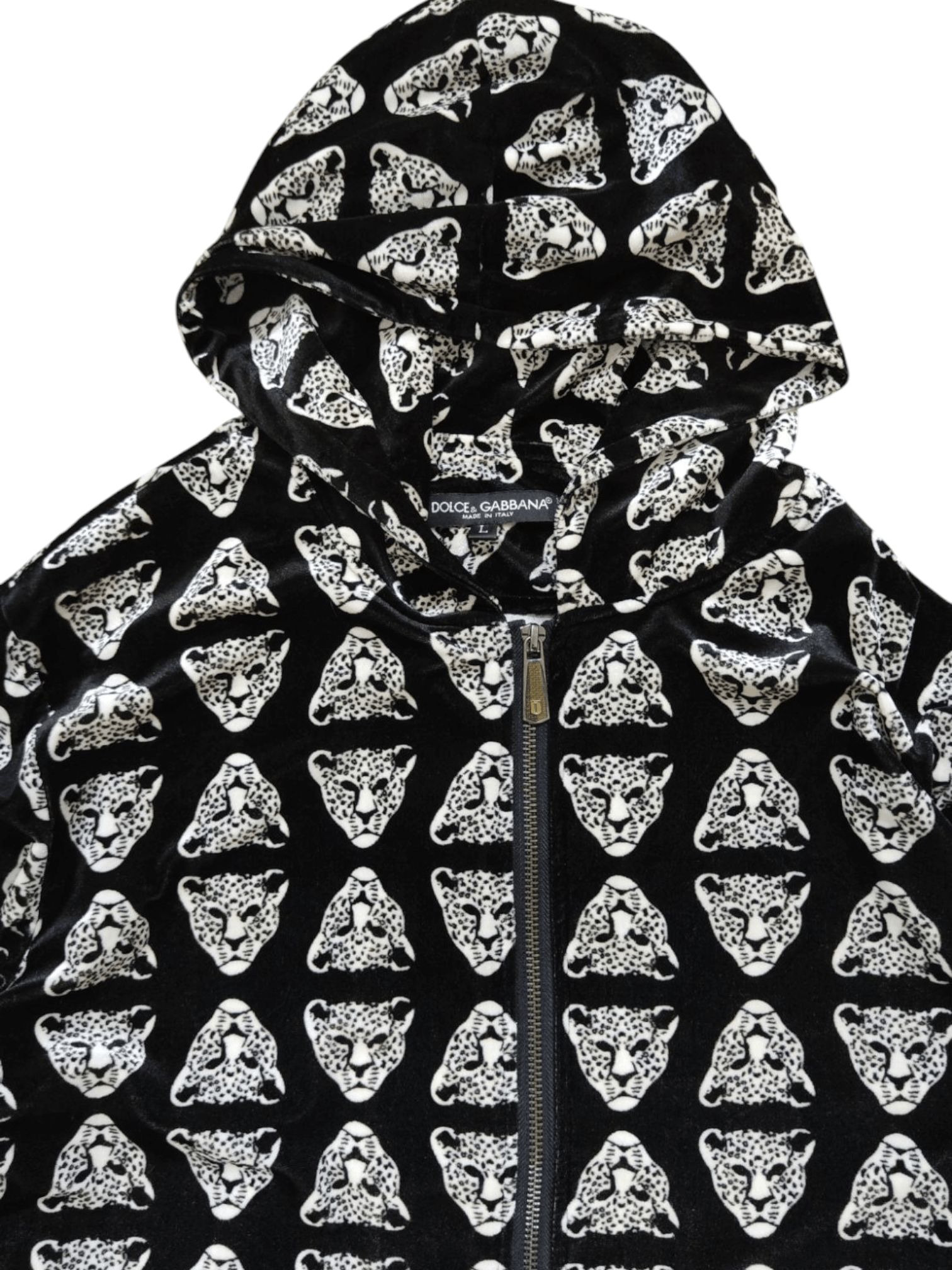 Dolce & Gabbana Dolce & Gabbana - Fullprinted Leopard Head Hoodie Size M / US 6-8 / IT 42-44 - 2 Thumbnail