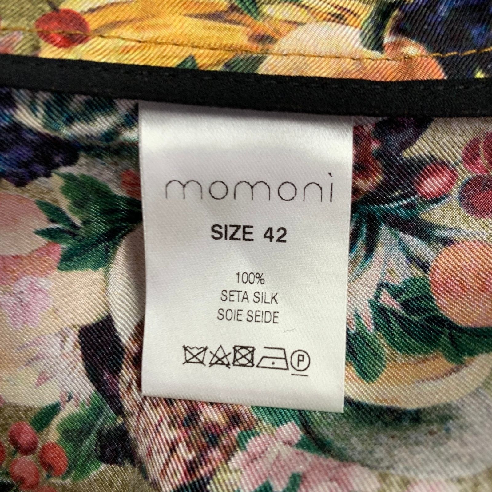 Other MOMONI Multi Color Silk Fruits Elastic Waistband Pants Size 30" / US 8 / IT 44 - 7 Thumbnail