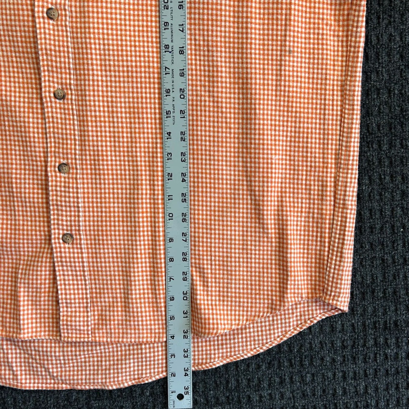 Vintage VINTAGE Cambridge Classics Flannel Shirt Button-Down Orange 2XL Herringbone Casual Men’s Button-Up Shirt Size US XXL / EU 58 / 5 - 6 Thumbnail