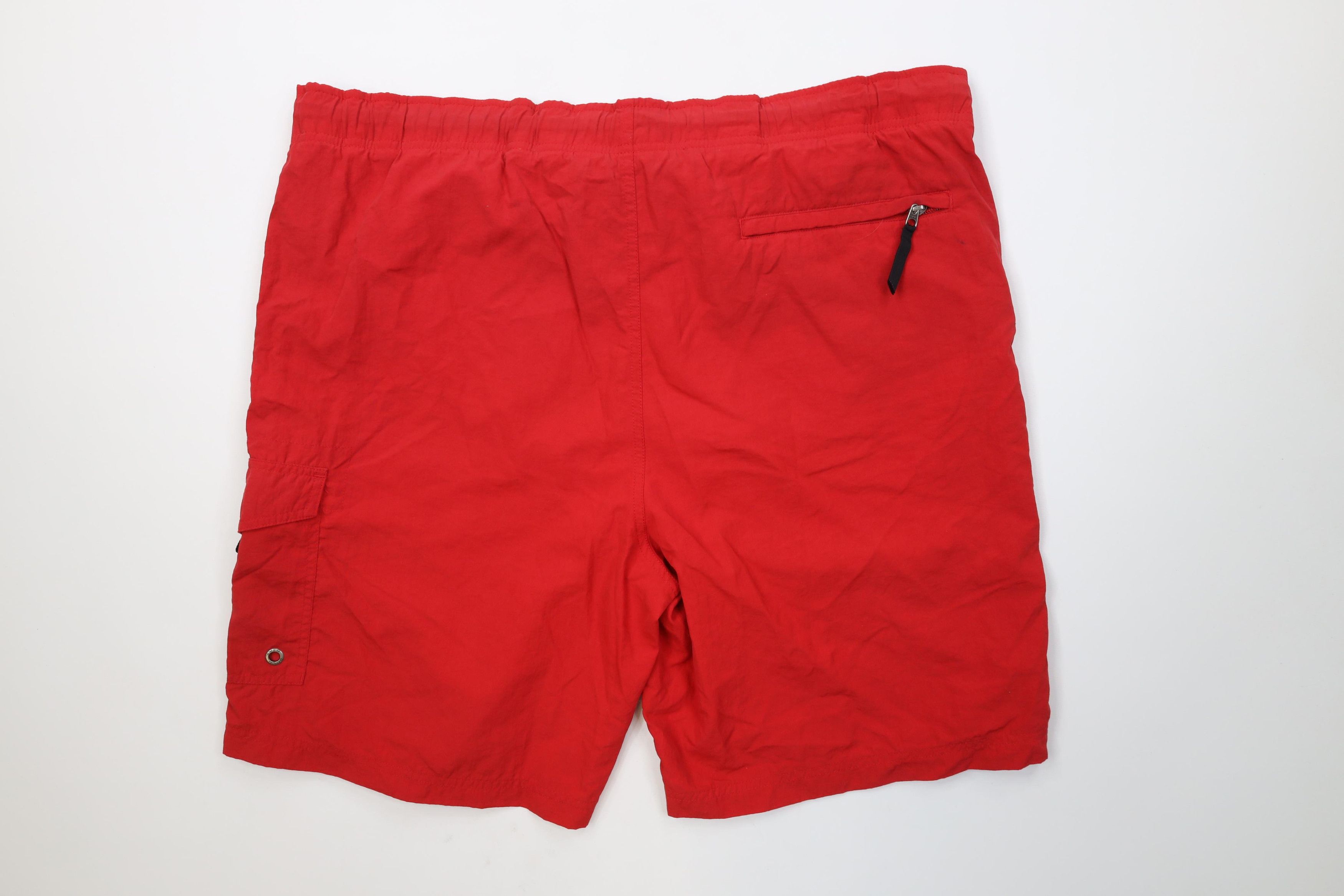Polo Ralph Lauren Vintage 90s Ralph Lauren Lined Swim Trunks Shorts Red Nylon Size US 34 / EU 50 - 9 Thumbnail