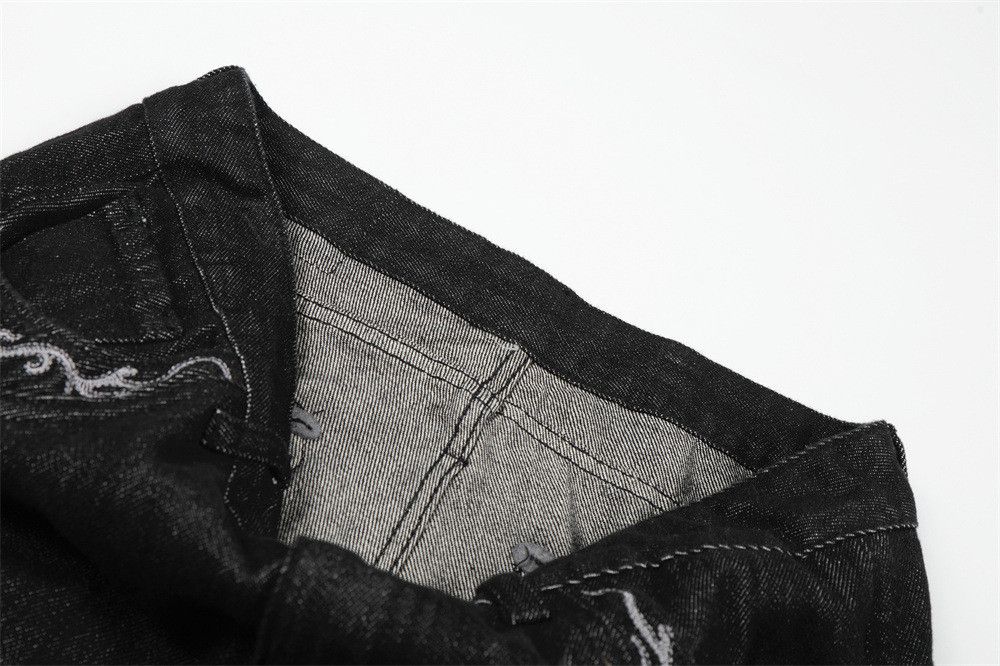 Japanese Brand Men's Vibe Loose-Fit Straight-Leg Street Denim Jeans Size US 32 / EU 48 - 4 Thumbnail