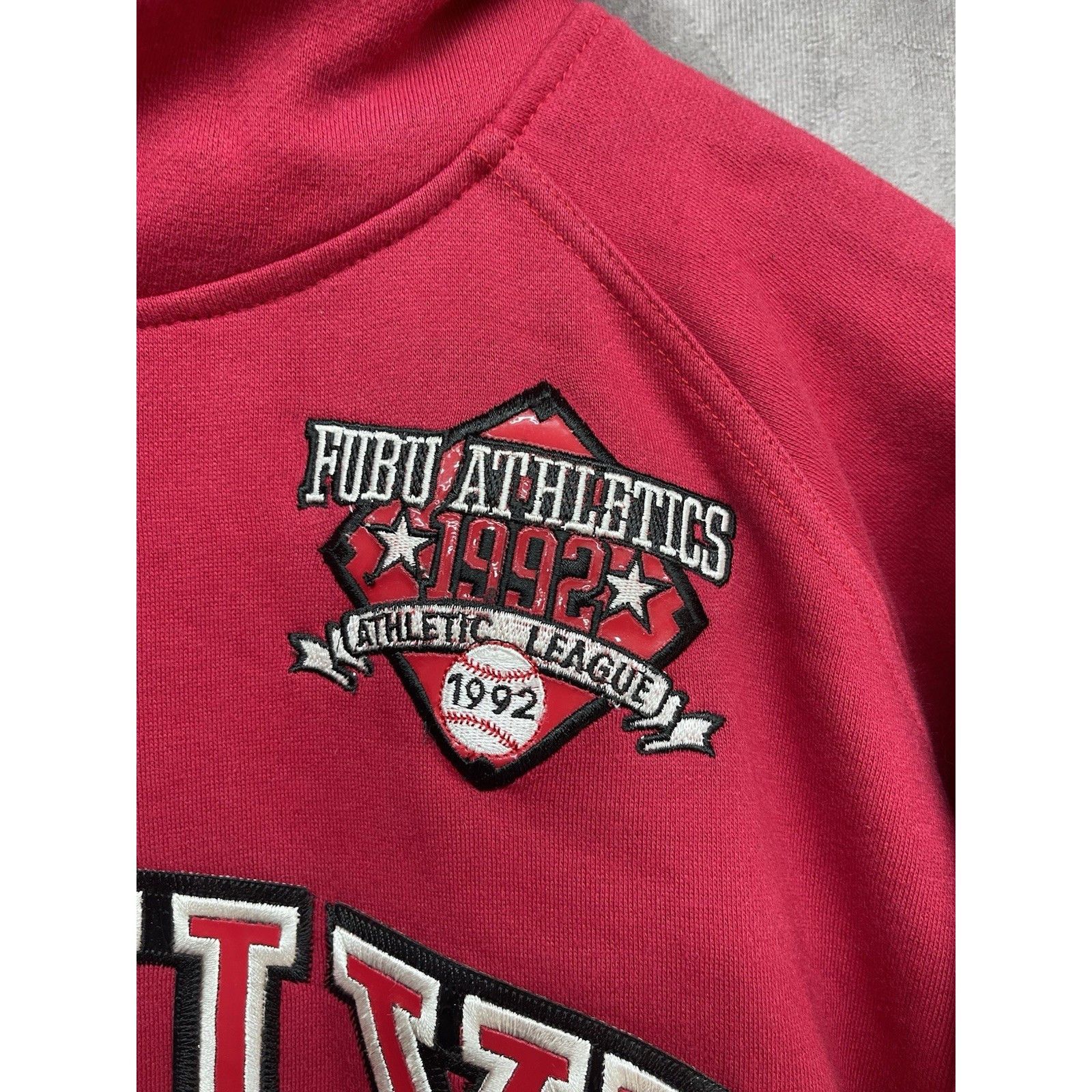 Fubu VINTAGE 90s Y2K FUBU Athletics Brooklyn Hoodie Sweatshirt Me Size US XL / EU 56 / 4 - 4 Thumbnail