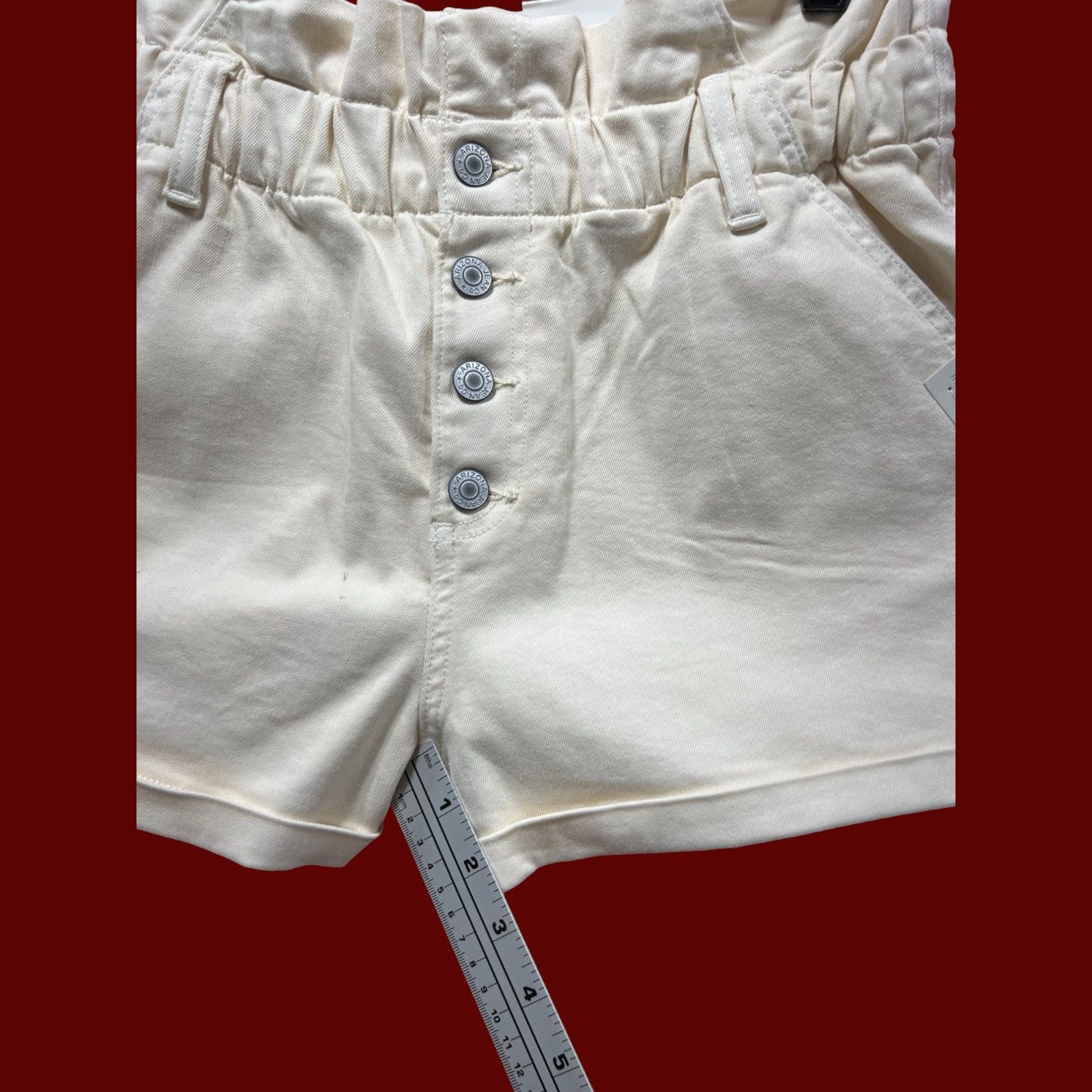 Arizona Jean Co. Arizona - Women's High Rise Denim Short - Beige - 13 Size 30" / US 8 / IT 44 - 8 Thumbnail