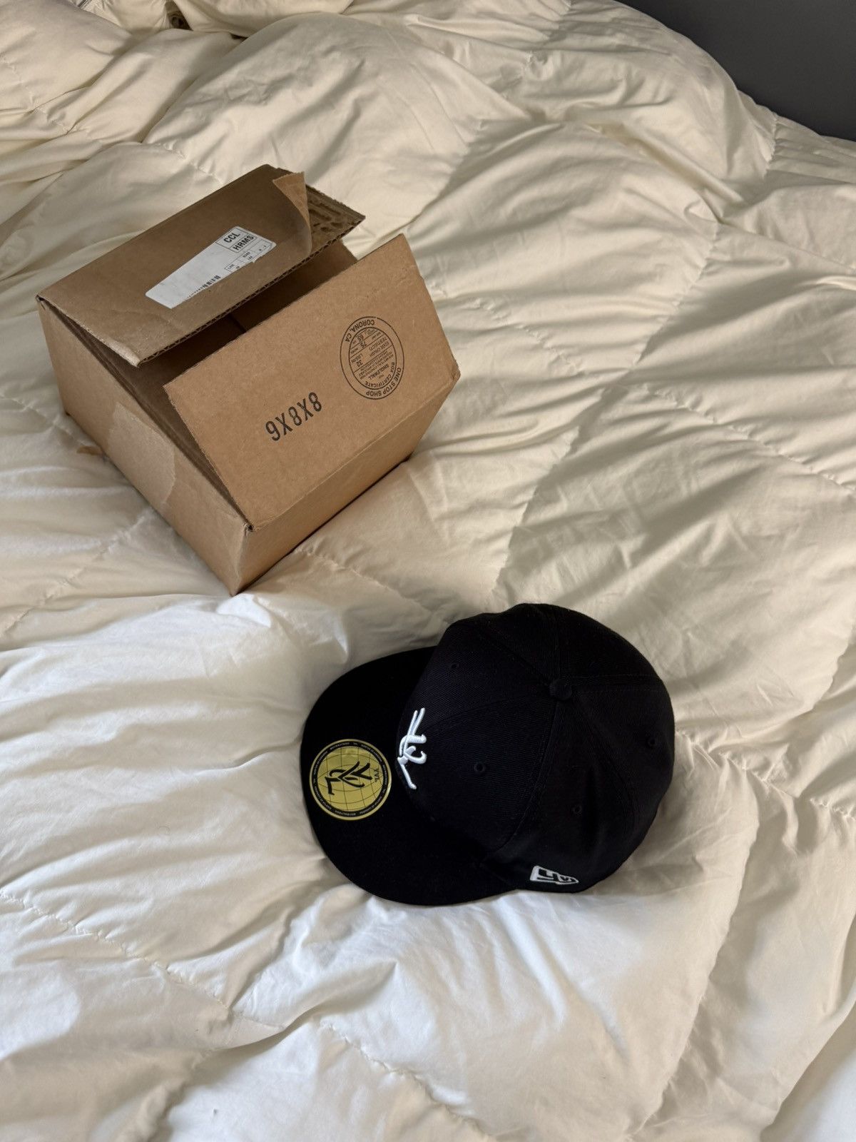 Playboi Carti YVL fitted hat Black on White (size 7 7/8) Size ONE SIZE - 8 Thumbnail