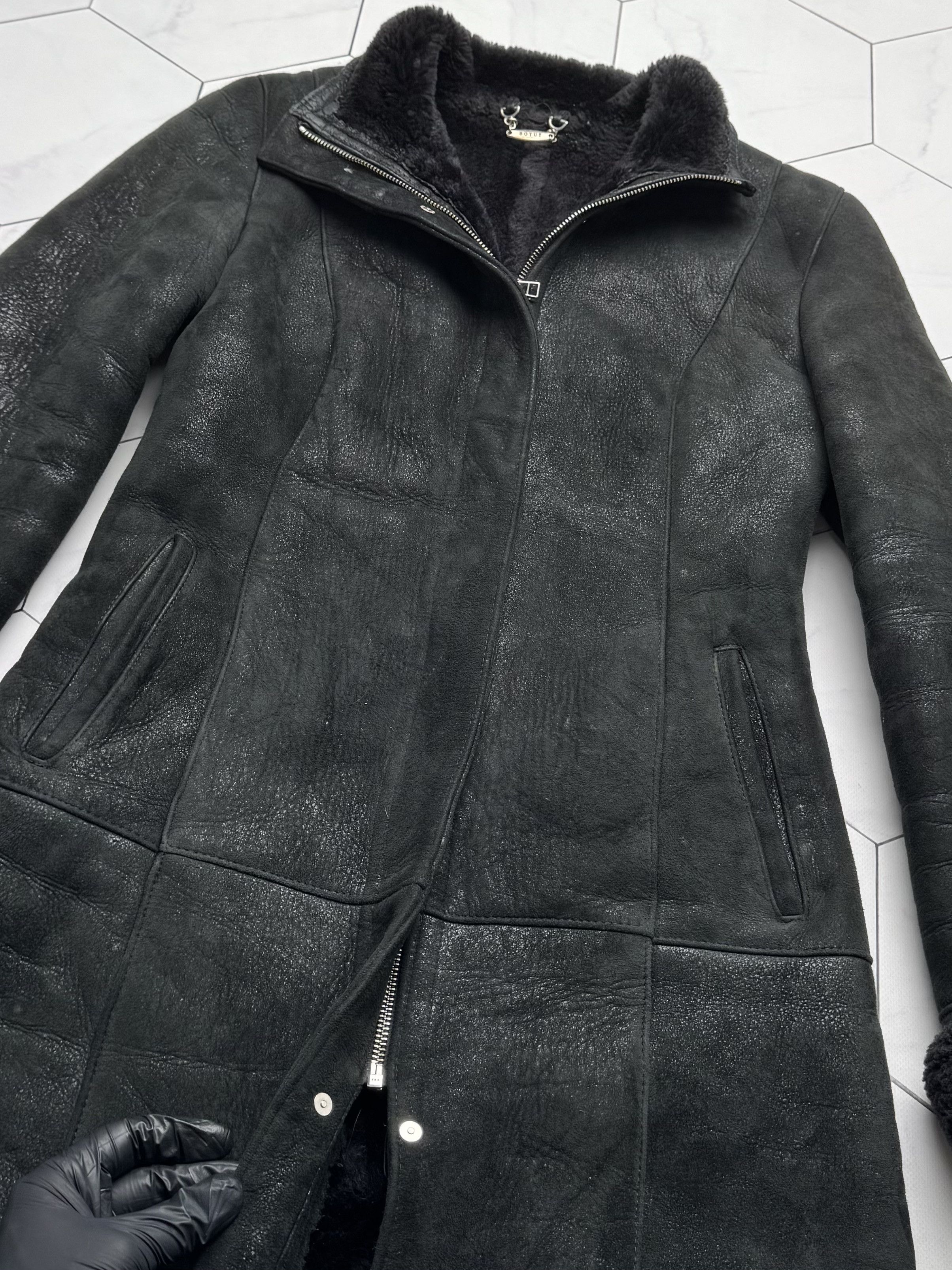 Vintage Vintage Real Sheepskin Coat (B550) Size S / US 4 / IT 40 - 9 Thumbnail