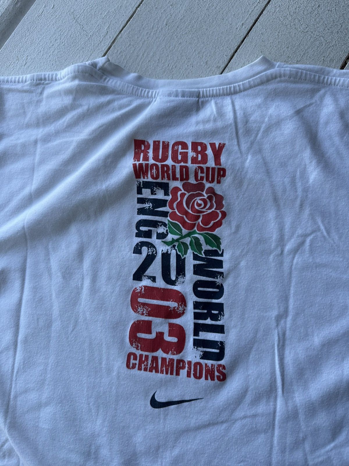 Nike VNTG🚨 NIKE 2003 WORLD CUP CHAMPIONS BIG LOGO TEE Size US M / EU 48-50 / 2 - 14 Thumbnail