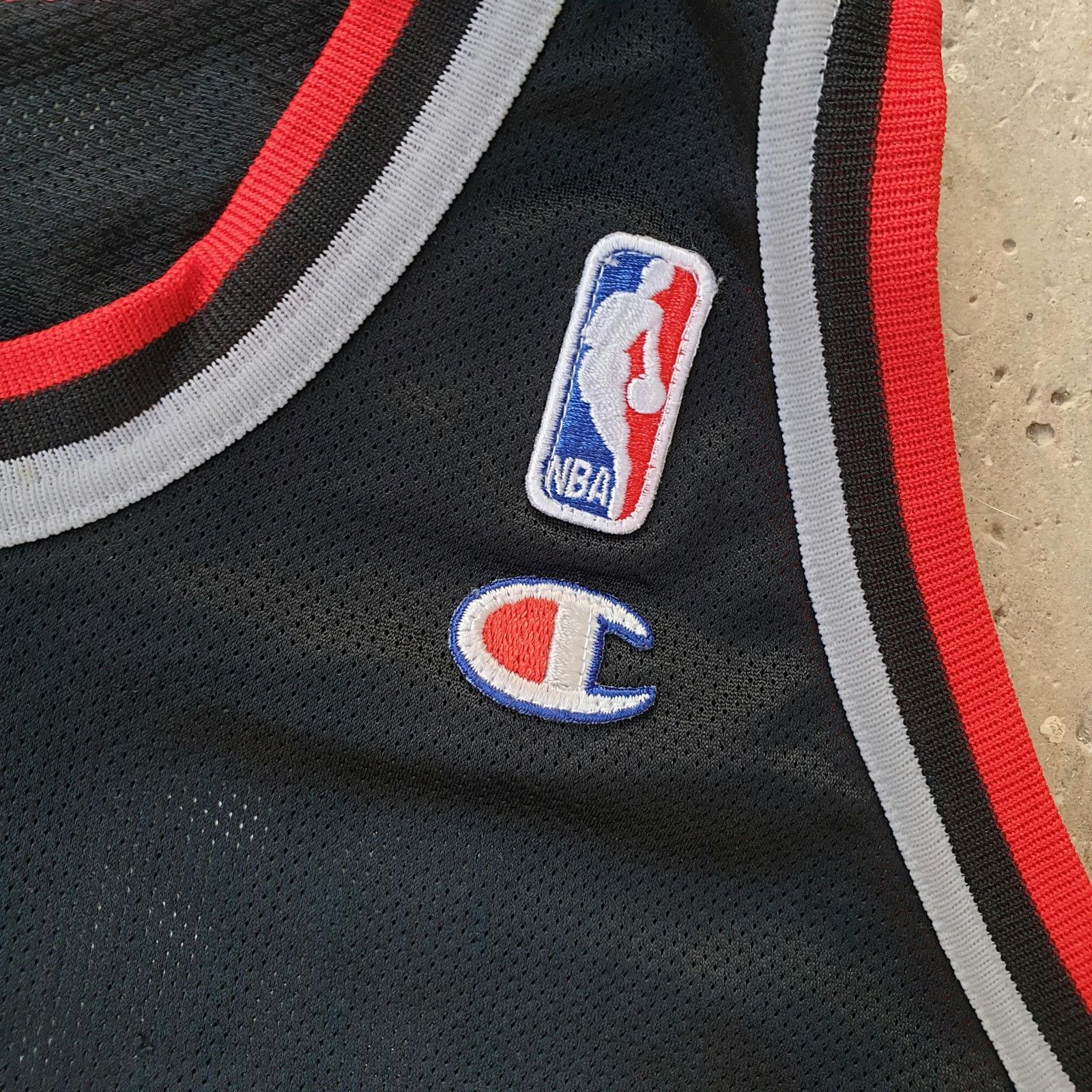 Vintage Dennis Rodman Chicago Bulls Champion Jersey Black