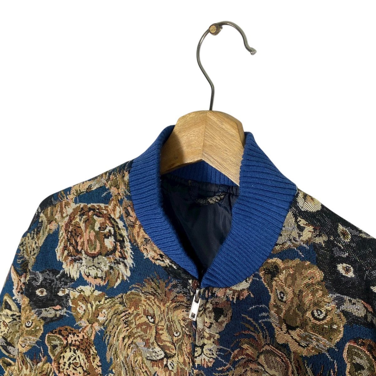 Japanese Brand Vintage Goblan Panther Lion Full Print Bomber Jacket Size US L / EU 52-54 / 3 - 6 Thumbnail