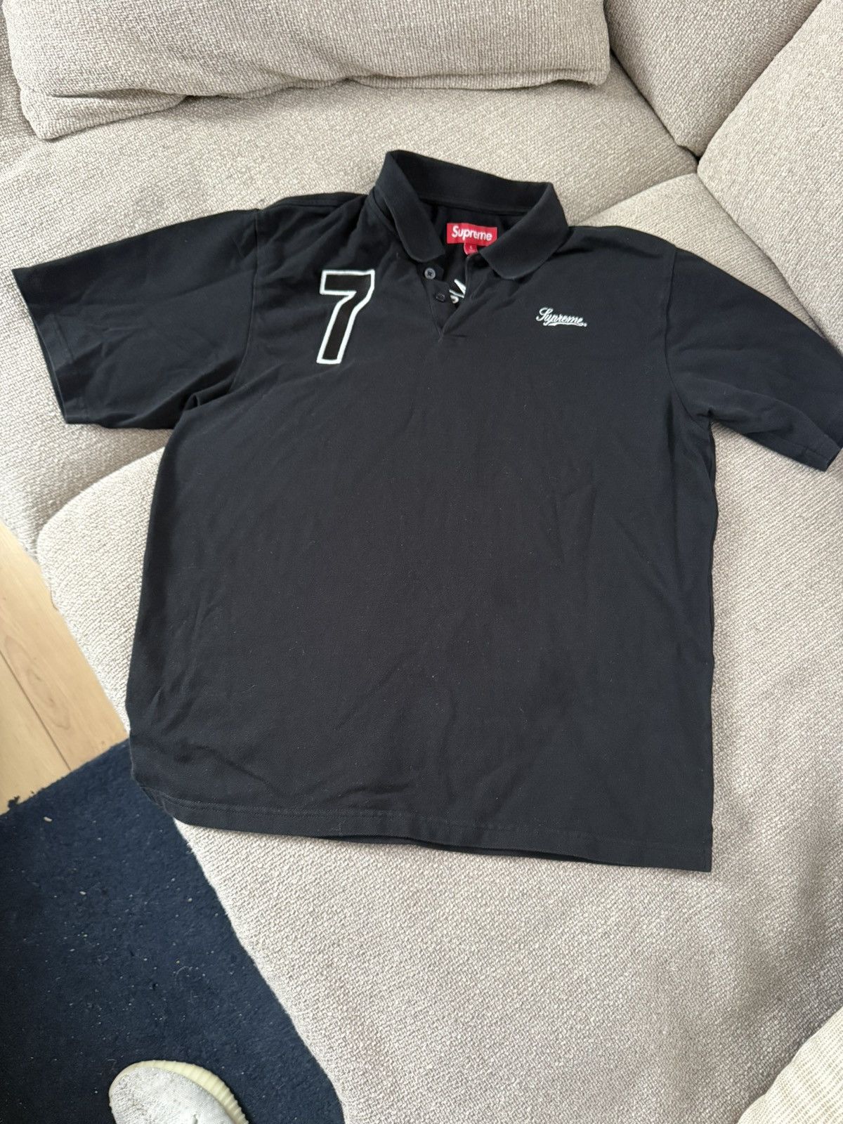 Supreme Cursive Polo | Grailed