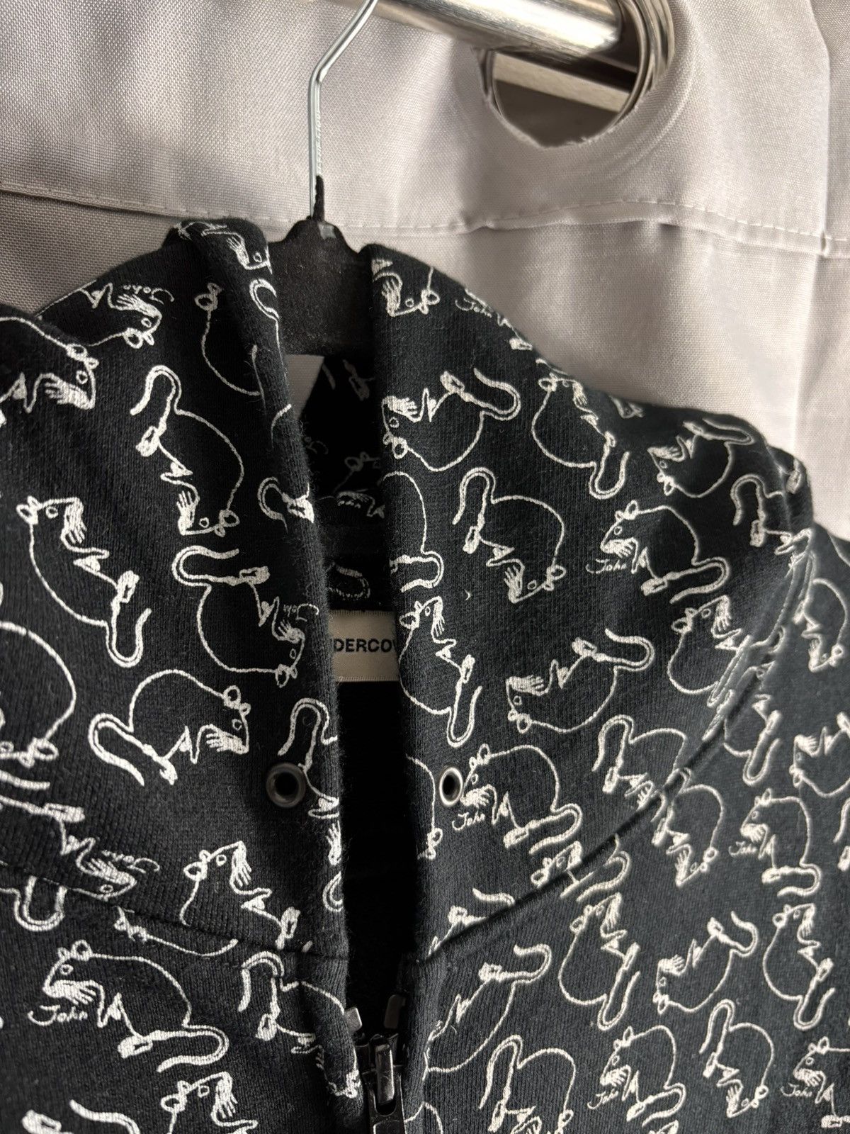 John Undercover John Undercover Rat Print Hoodie Size US M / EU 48-50 / 2 - 9 Thumbnail