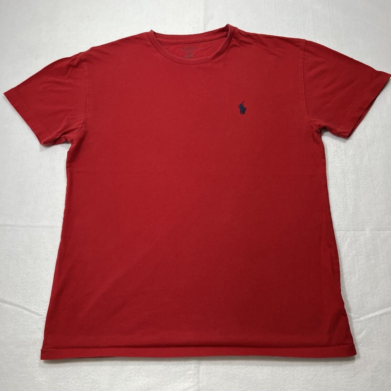 Polo Ralph Lauren Polo Ralph Lauren Small Red T Shirt Navy Blue Pony Logo Size US S / EU 44-46 / 1 - 1 Thumbnail