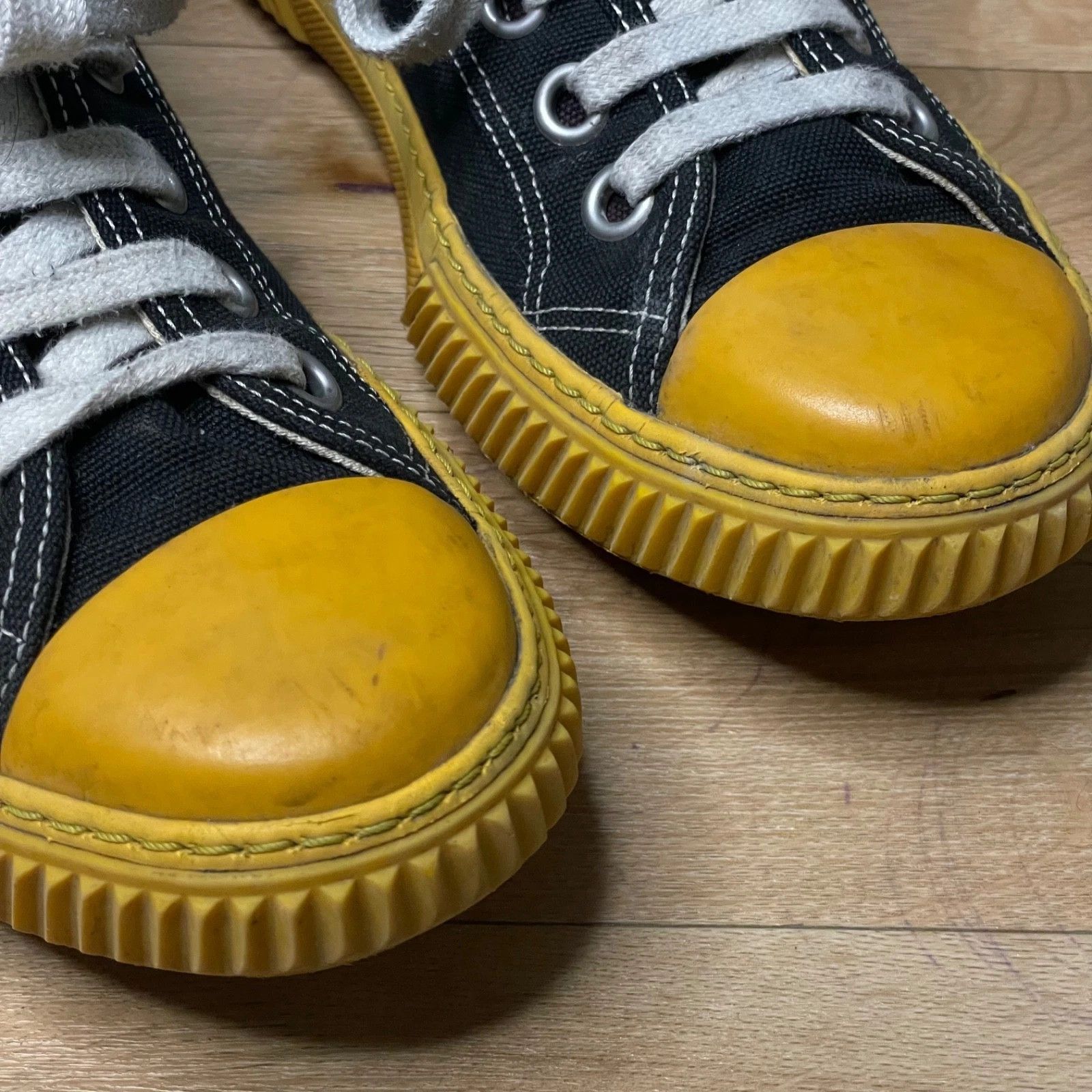 Prada vintage Prada Stratus High top Sneakers canvas SHOES BLACK Size US 6 / IT 36 - 8 Thumbnail