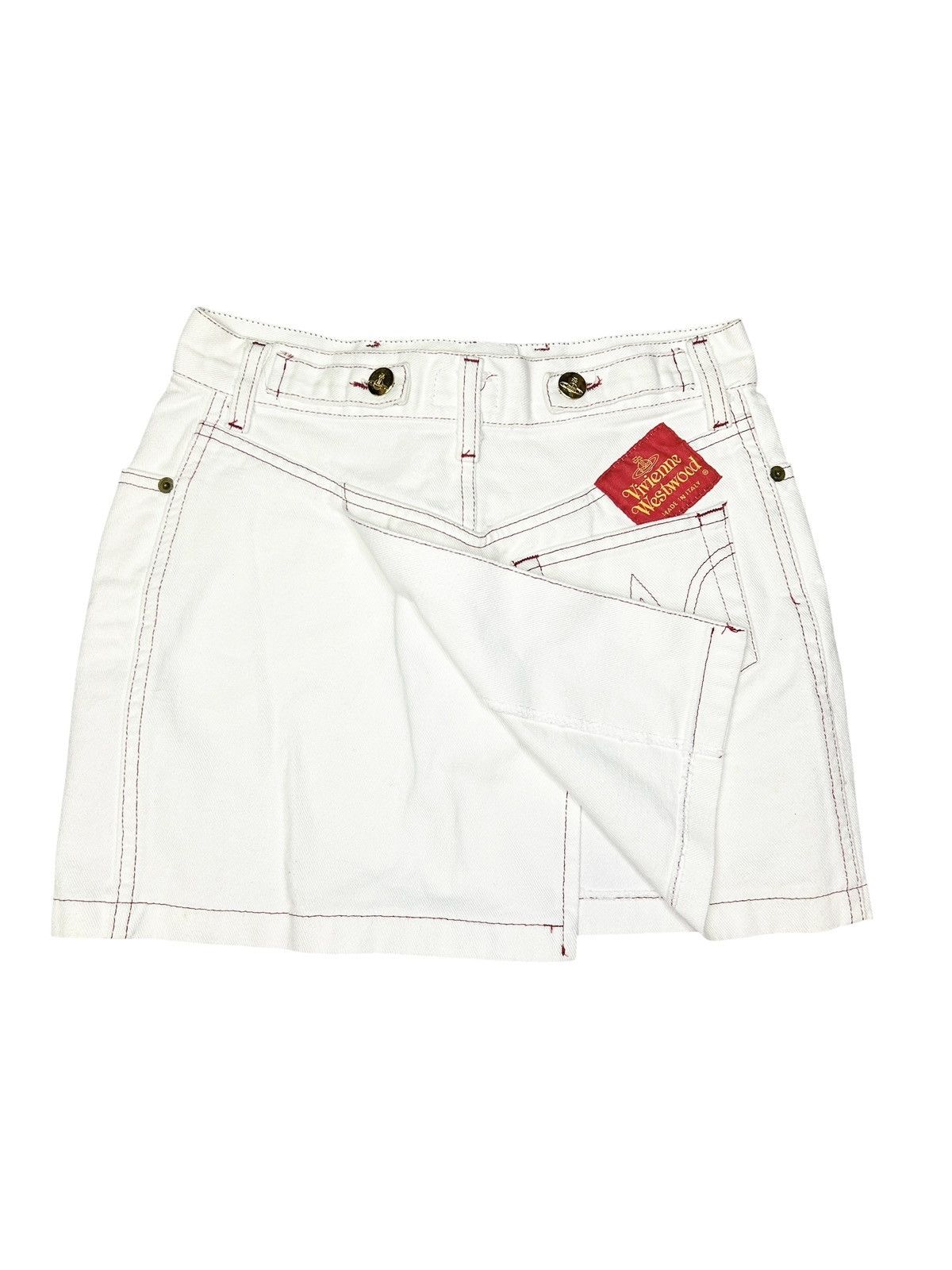 Vivienne Westwood S/S 94 Denim Mini Skirt Size 27" / US 4 / IT 40 - 4 Thumbnail