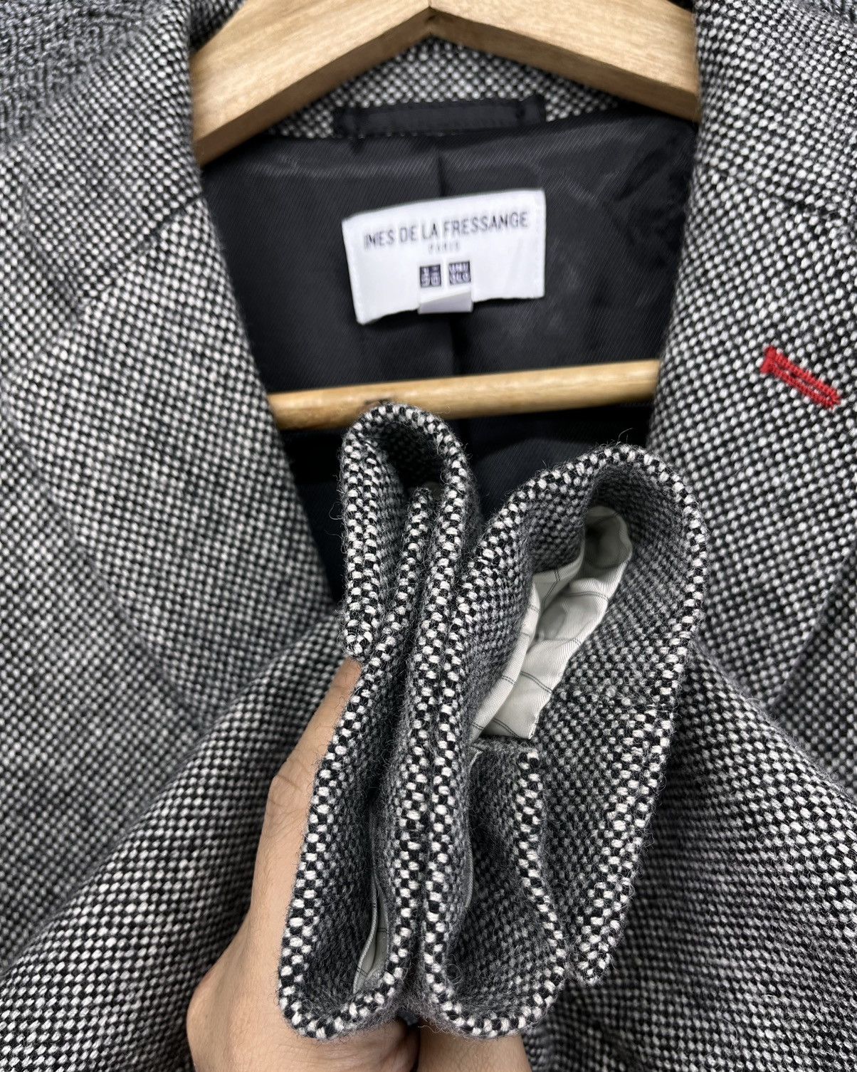 Japanese Brand Ins de La Fressange X Uniqlo Luxury Rare Wool Coat Jacket Size S / US 4 / IT 40 - 10 Thumbnail