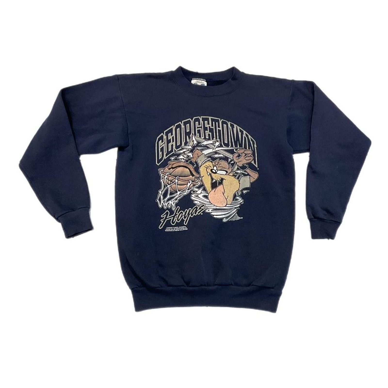Vintage Vintage 1983 Georgetown looney tunes Taz sweater Size US XL / EU 56 / 4 - 1 Thumbnail