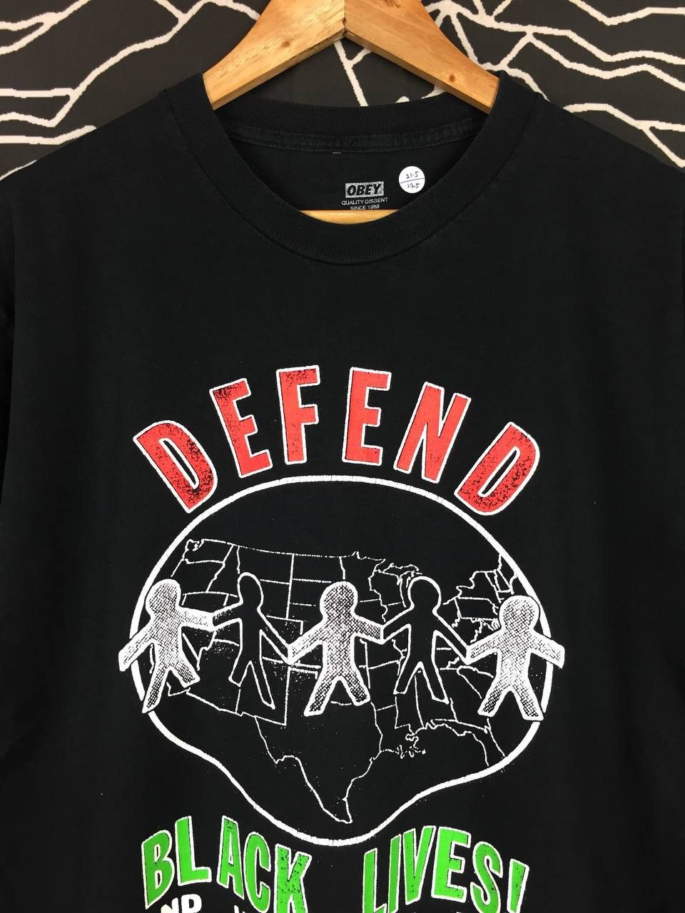 Obey × Shepard Fairey × Vintage Obey Defend Black Live Stand Up Against Racial Injustice Tee Size US L / EU 52-54 / 3 - 3 Thumbnail