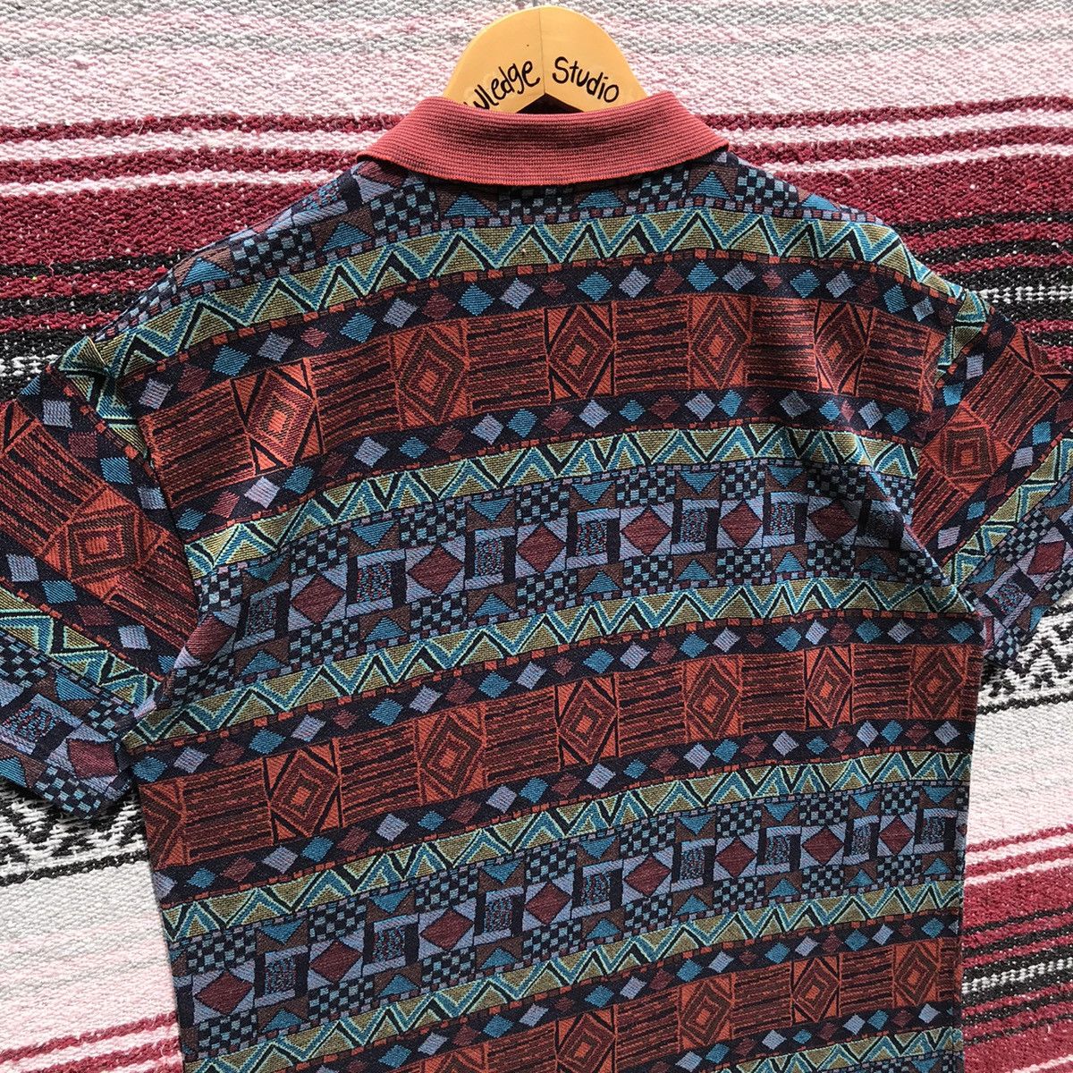 Missoni Vintage Missoni Sports Ethnic Wind Polo Tees Missoni Italy Size US S / EU 44-46 / 1 - 8 Thumbnail