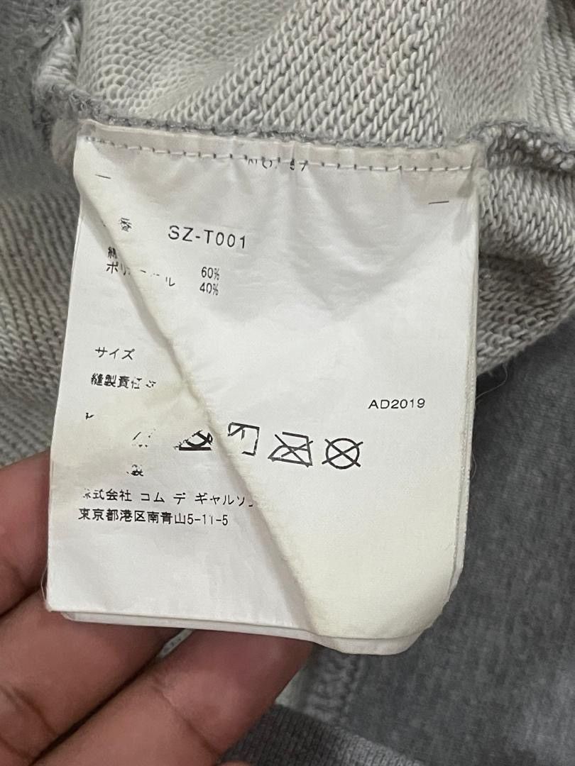 CDG by Comme des Garcons AD2019 Comme Des Garcons CDG Grey Hoodie Size US XL / EU 56 / 4 - 11 Thumbnail