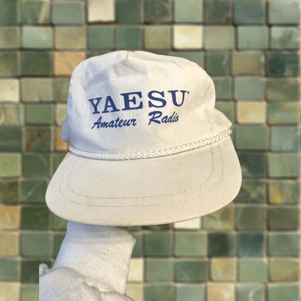 Roper VINTAGE Yaesu Amateur Radio Trucker Hat Adjustable White Casual Size ONE SIZE - 1 Thumbnail