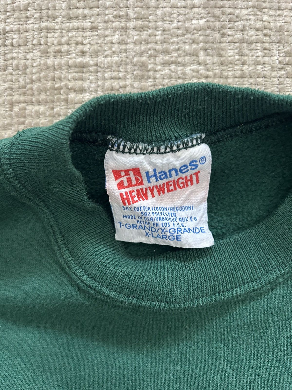 Hanes 90s Hanes Heavyweight Sweatshirt Made in USA Size US XL / EU 56 / 4 - 4 Thumbnail