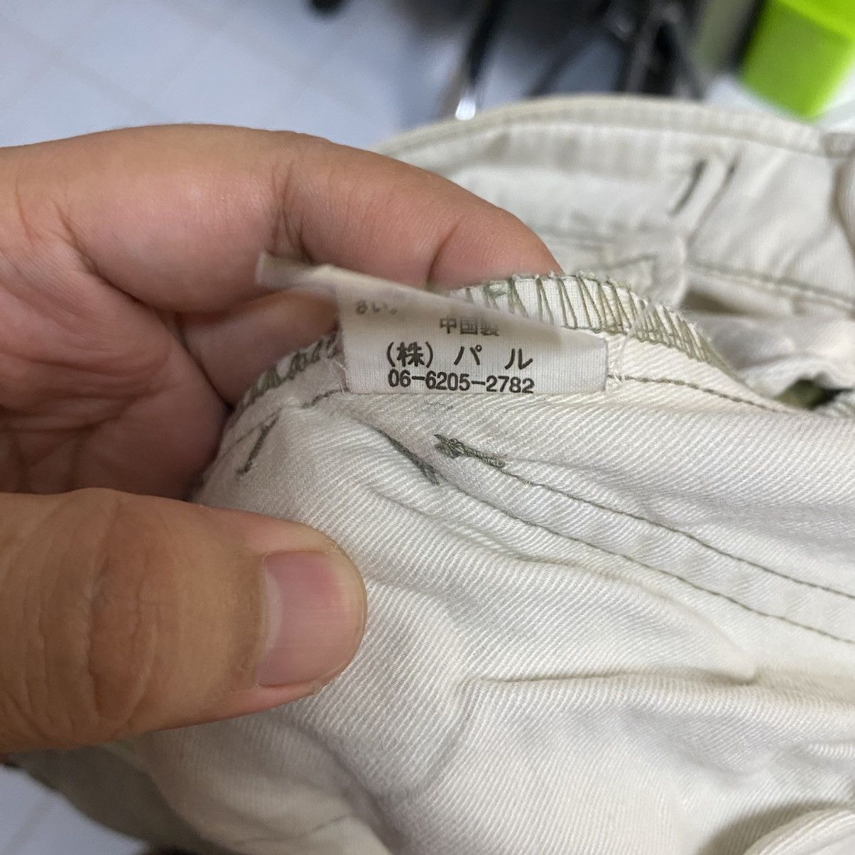 Japanese Brand DL Surplus White Cargo Multipocket Pants #C1218 Size US 29 - 20 Thumbnail