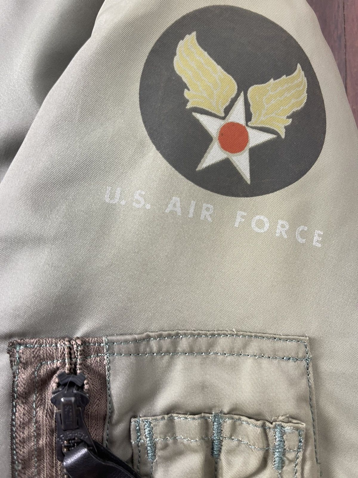 Buzz Rickson's × Toyo Enterprises 🔥 Rare Buzz Rickson USAf Flying Jacket type MA-1 Size US L / EU 52-54 / 3 - 9 Thumbnail