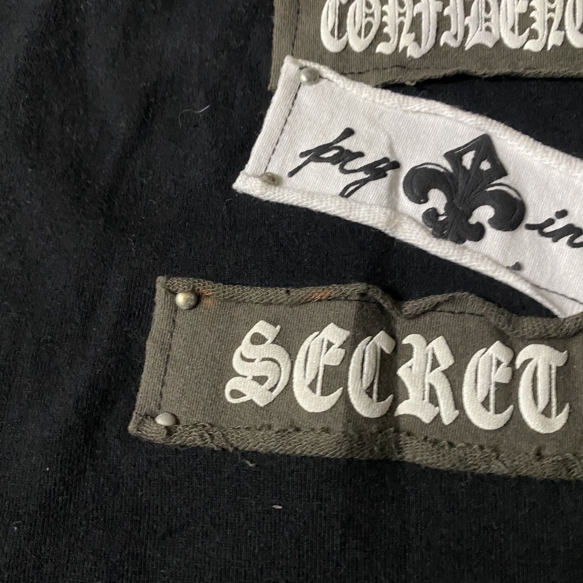 If Six Was Nine × Japanese Brand × Le Grande Bleu (L.G.B.) Japanese Studded Patchwork Poem Longsleeve Size US S / EU 44-46 / 1 - 8 Thumbnail